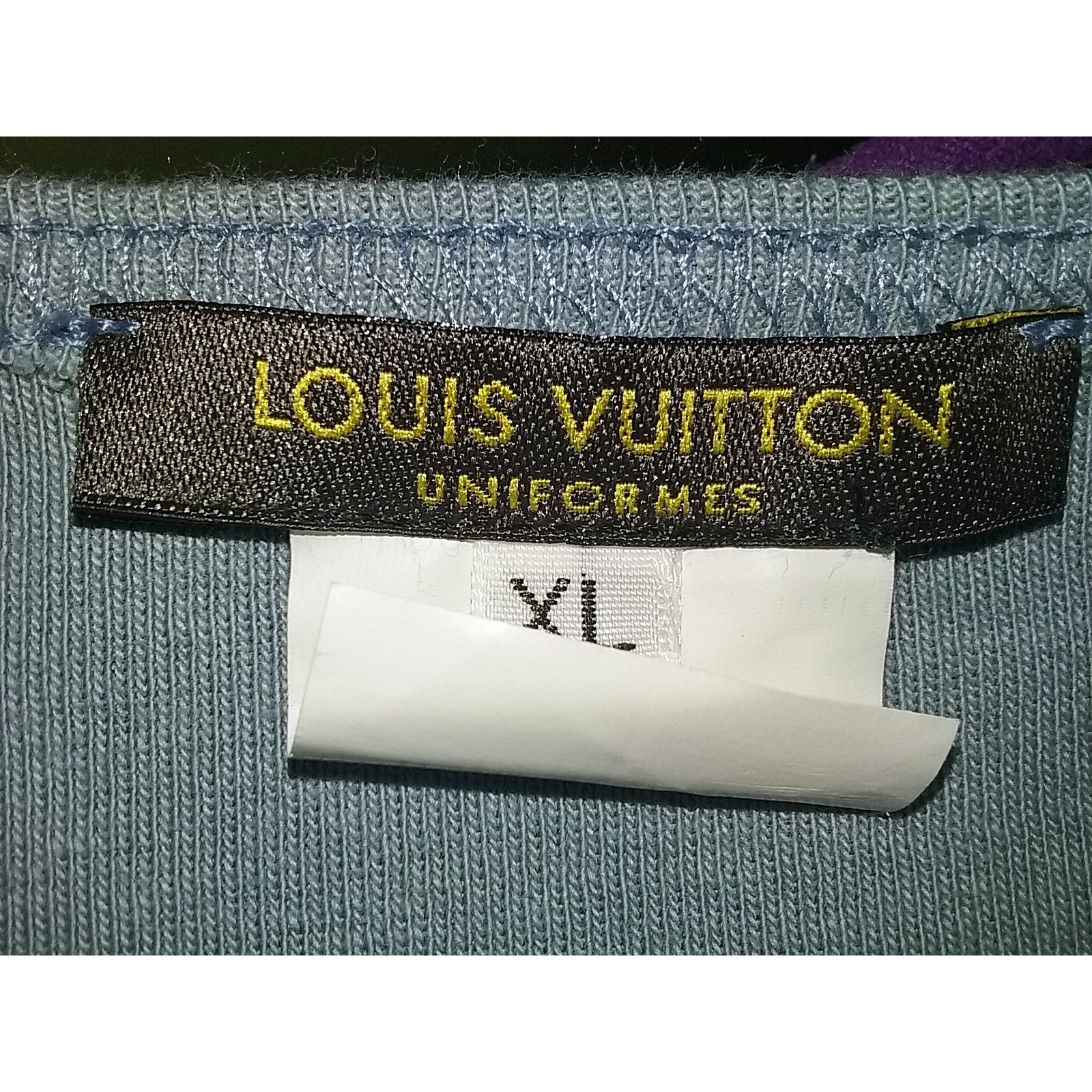 Louis Vuitton T-shirt uniform Blue Cotton ref.26733 - Joli Closet