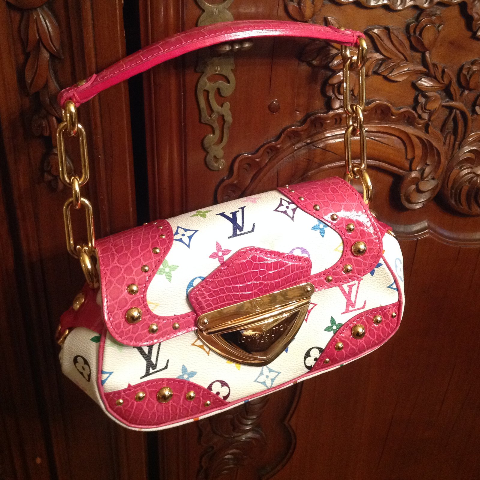 Louis Vuitton Marie-Lou Pink Leather ref.133288 - Joli Closet