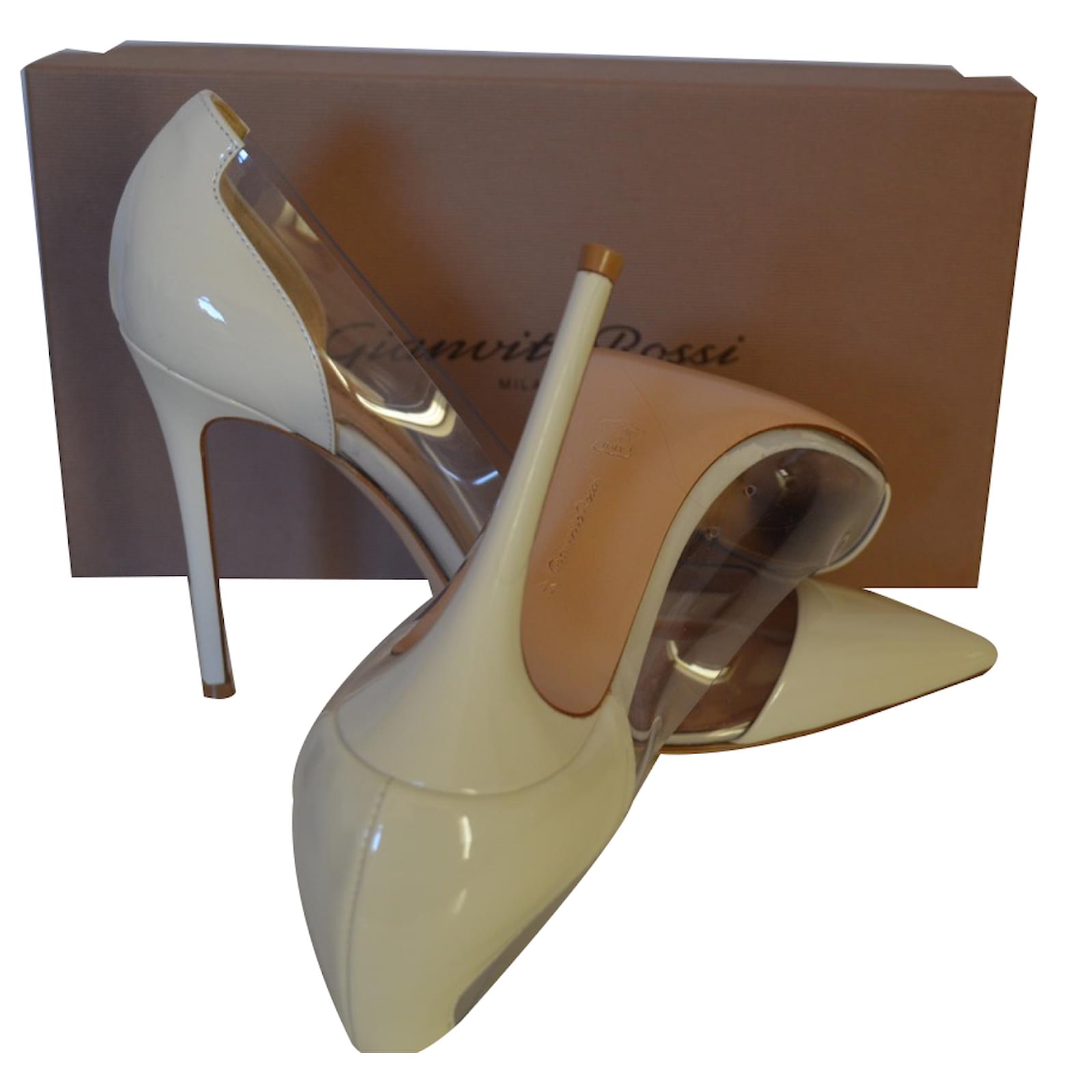 gianvito rossi white heels