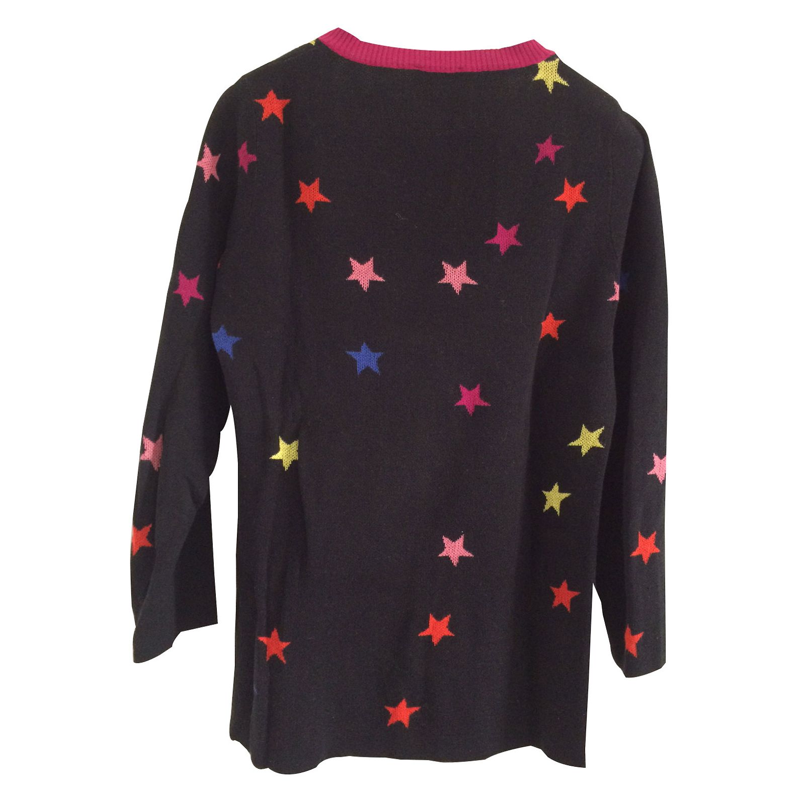 Pull Sonia Rykiel En Velours Coton Noir - Taille 38/40 (M), Occasion Très Bon état