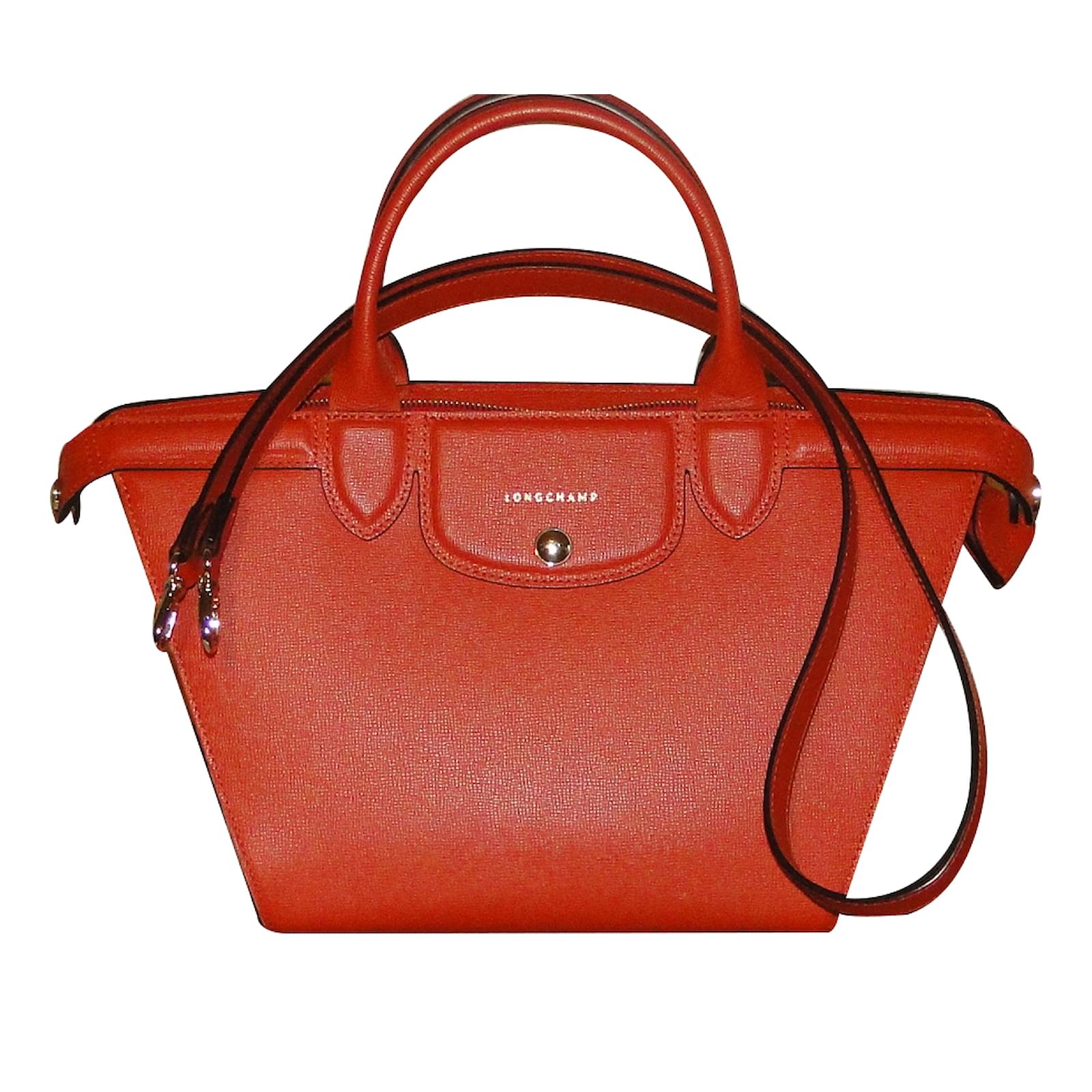 Longchamp PLIAGE HERITAGE Cuir Rouge ref.28532 - Joli Closet
