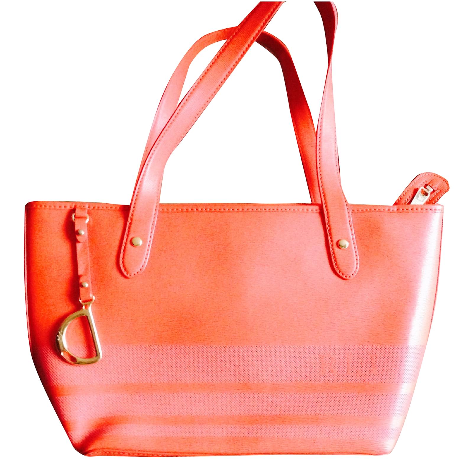 Ralph Lauren Sac à main orange Cuir ref.28619 - Joli Closet