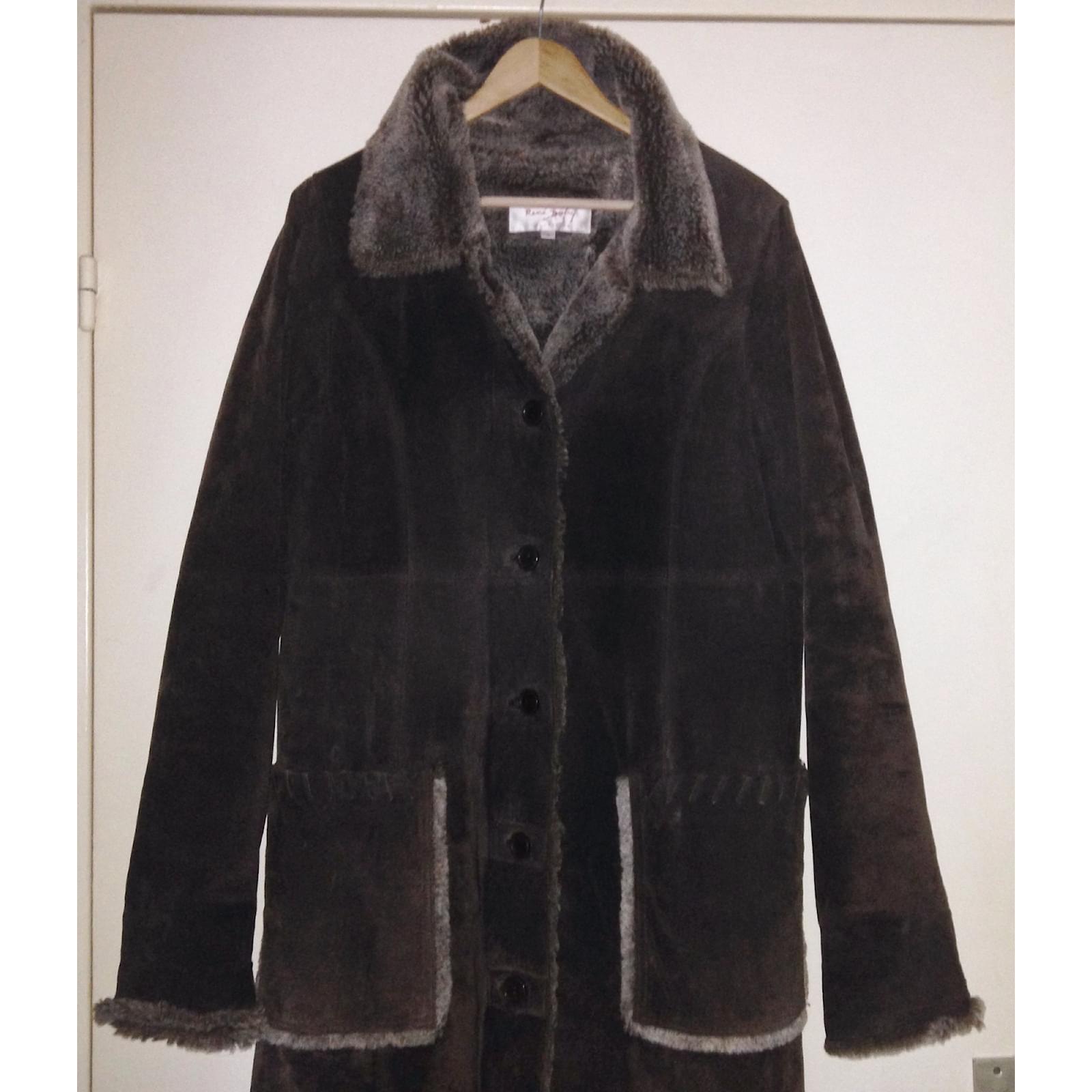 Manteaux Rene Derhy Manteau Cuir Marron ref.28825 Joli Closet Manteaux Rene Derhy Manteau Cuir Marron ref.28825 Joli Closet