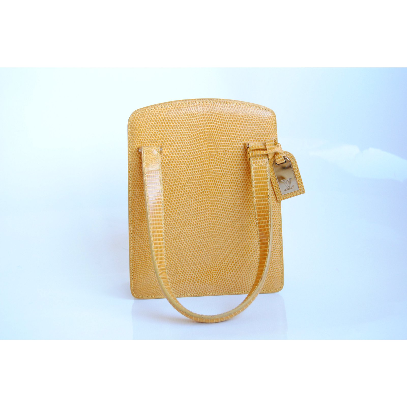 Louis Vuitton Lizard skin bag Yellow Exotic leather ref.28870