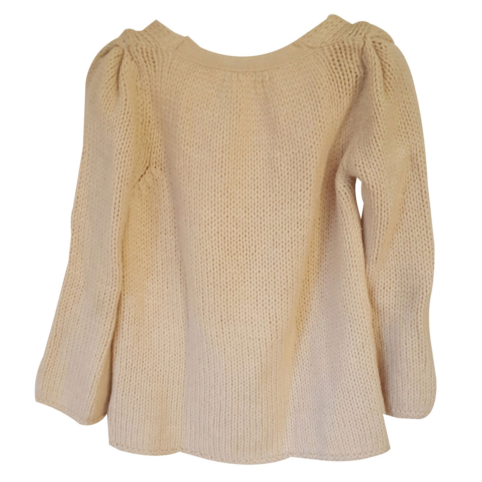 Vanessa Bruno Sweater Beige Wool ref.29297 - Joli Closet