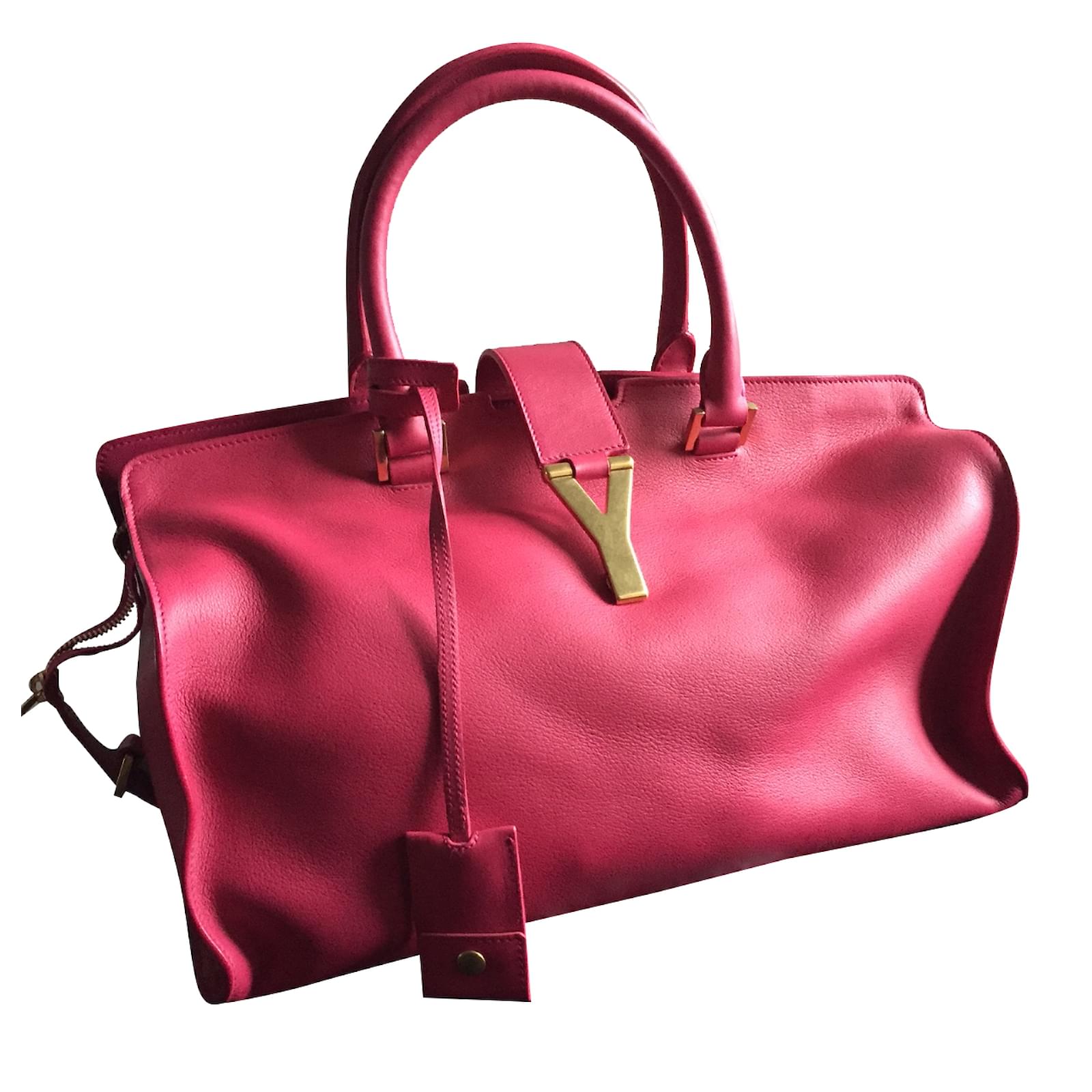 Yves Saint Laurent Handbag Pink Leather ref.29480 Joli Closet