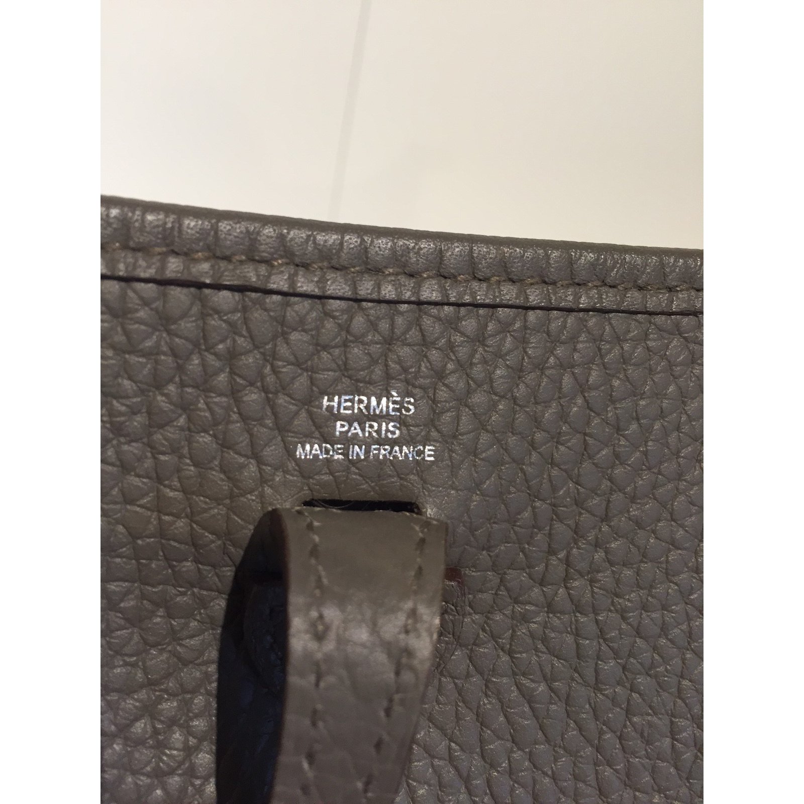 Hermès Evelyne Grey Leather ref.292644 - Joli Closet