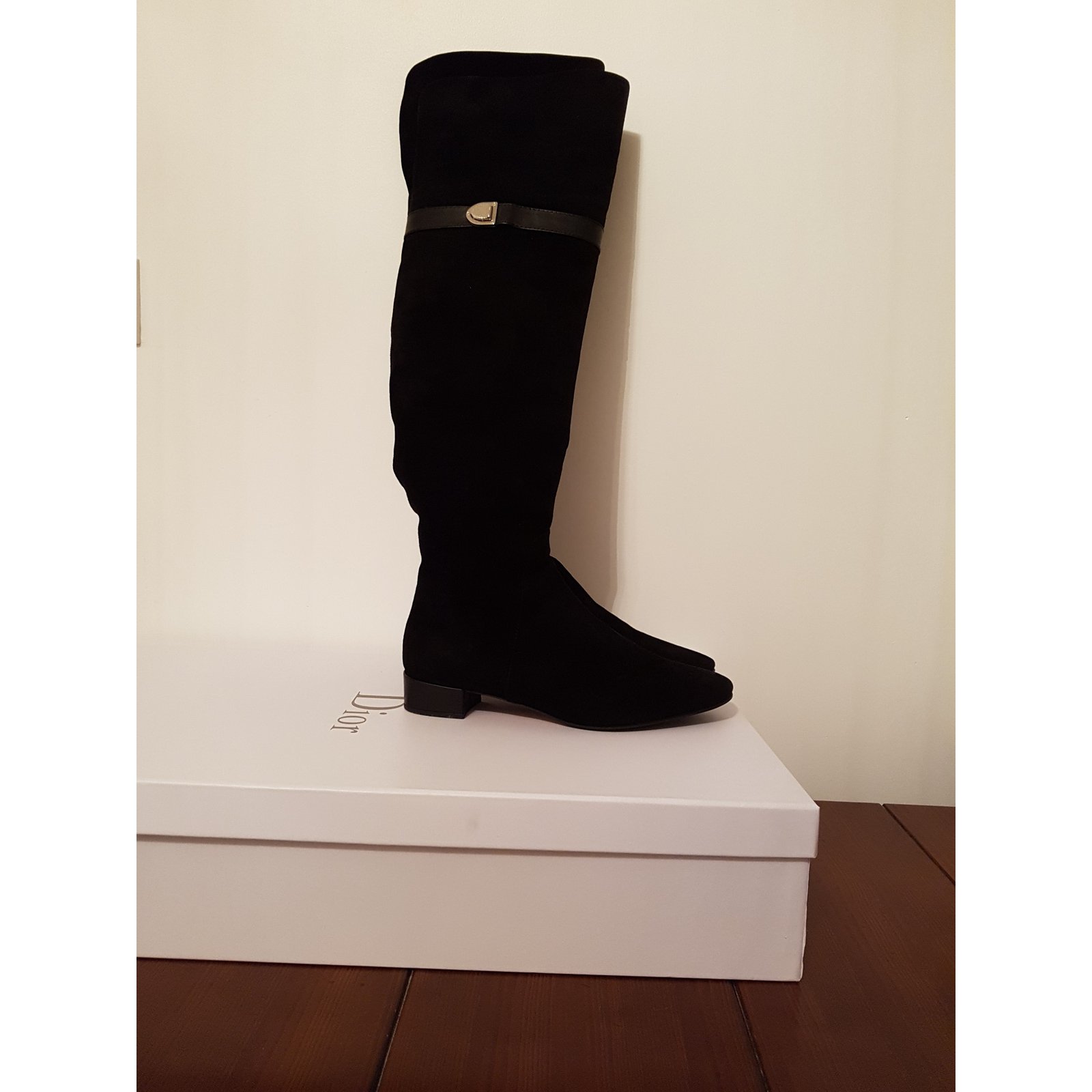 Christian Dior Boots Black Suede ref.30241 - Joli Closet