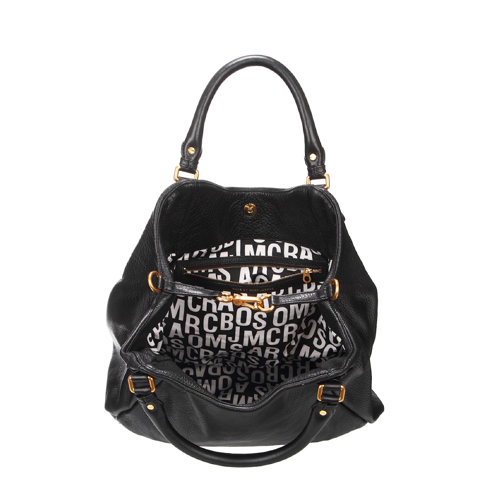 Marc by Marc Jacobs Classic Q Francesca médium Black Leather