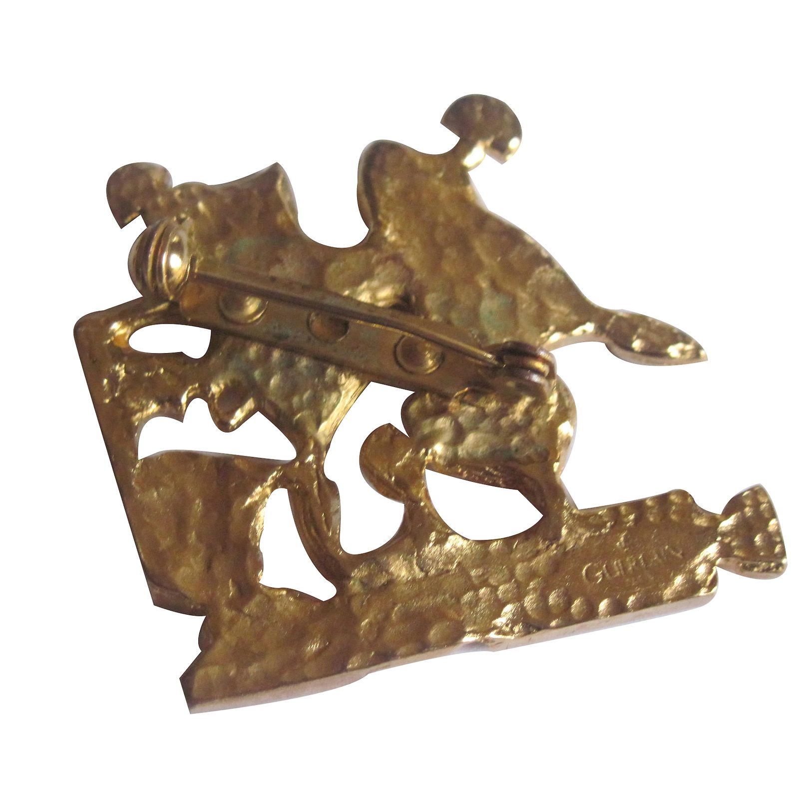 Broche Guerlain En Métal Doré - Neuf Sans Emballage D'origine, Bijou De Luxe