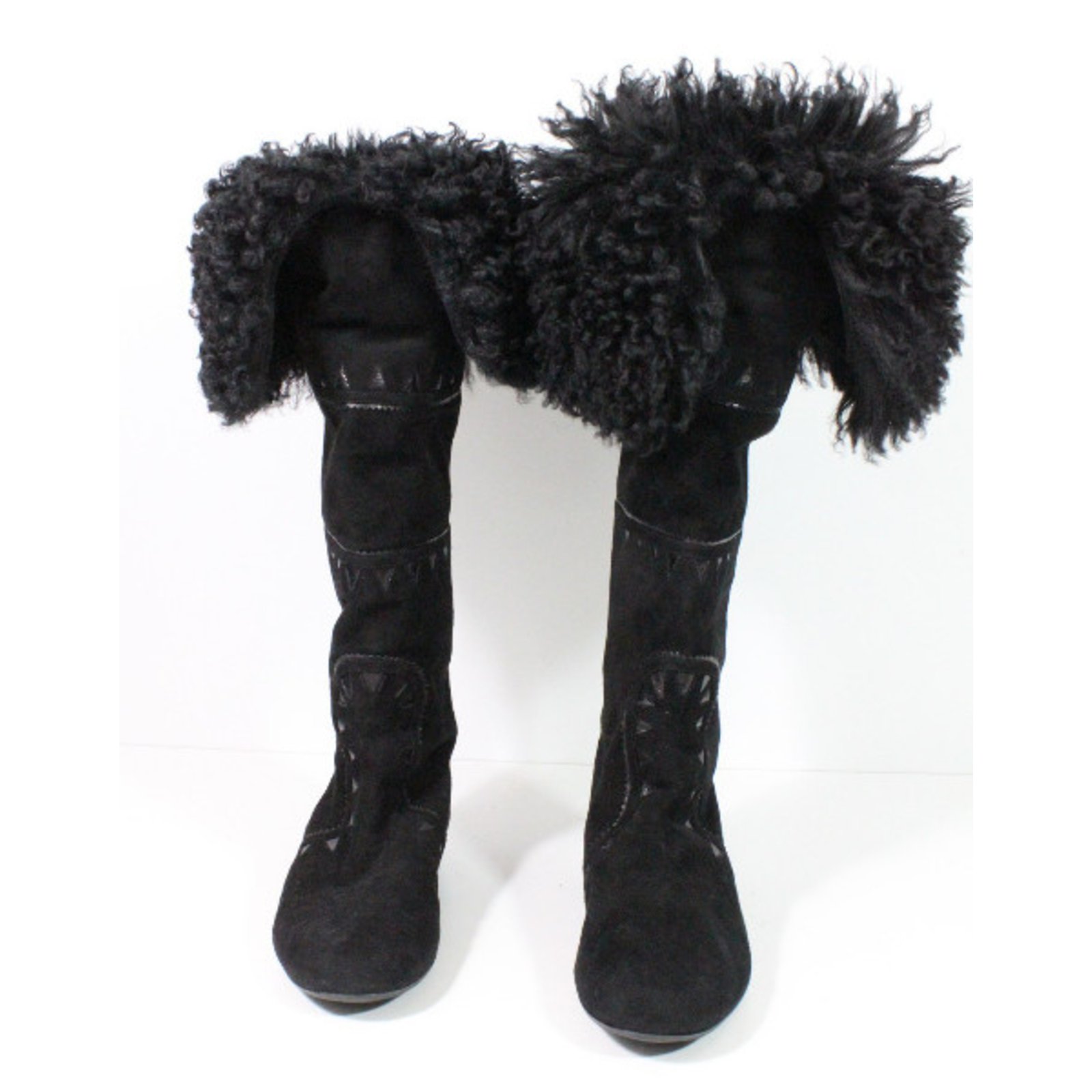 Alexandra Neel Tight boots Black Suede ref.30639 - Joli Closet
