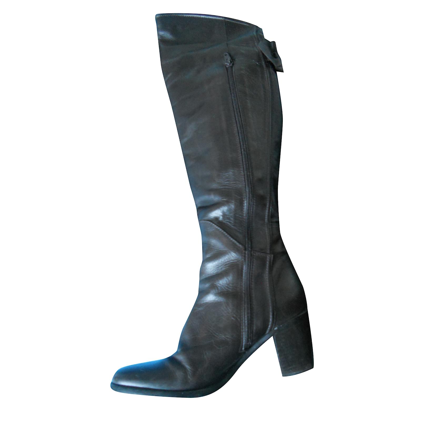 cuissarde cuir marron