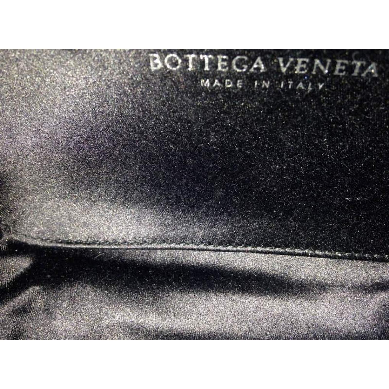 Bottega Veneta knot Black Leather Silk ref.31250 - Joli Closet