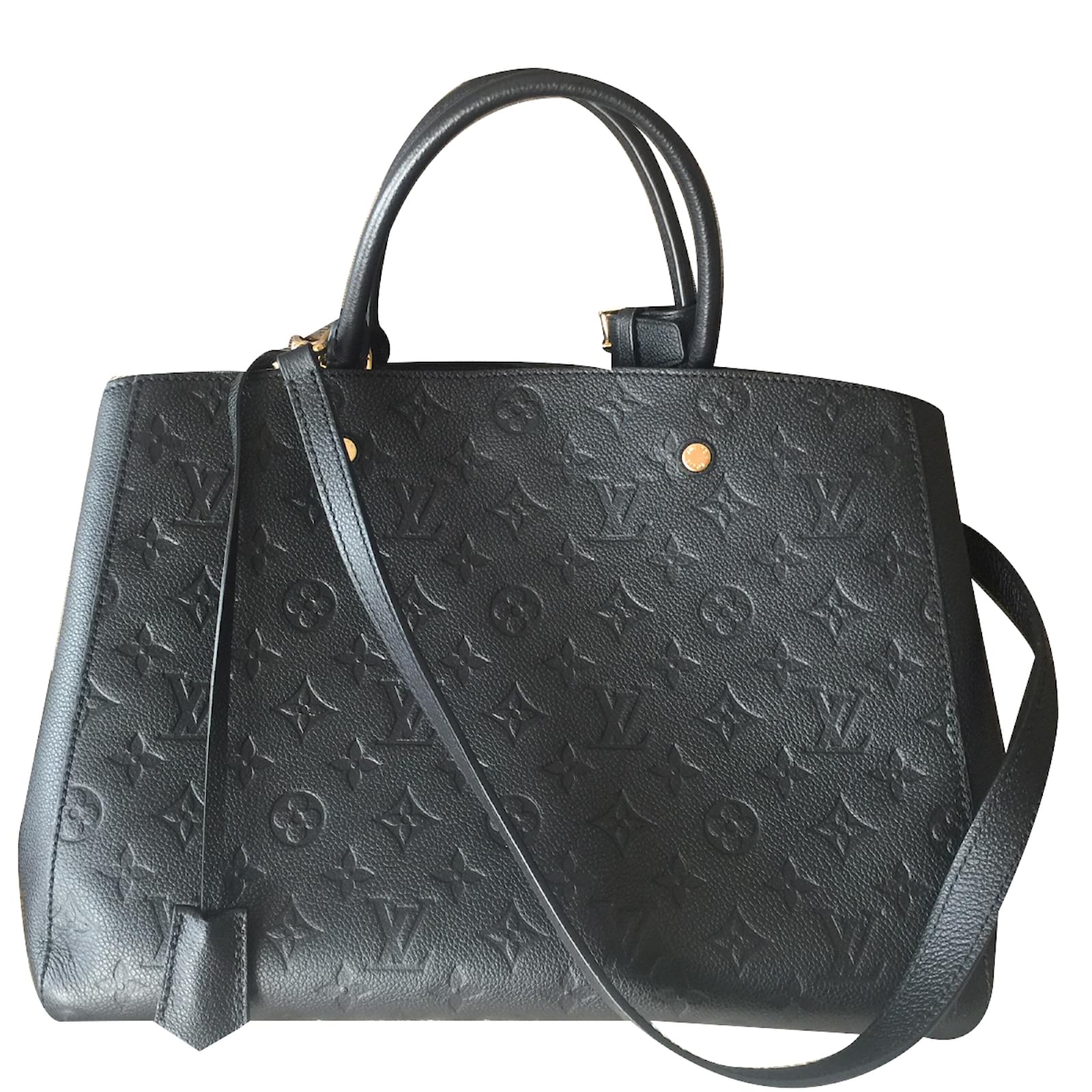 Louis Vuitton Sacs à main Cuir Noir ref.31347 Joli Closet