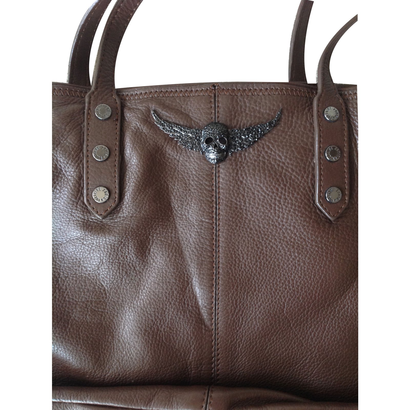 Zadig & Voltaire Rock Bag in Brown Leather ref.512790 - Joli Closet