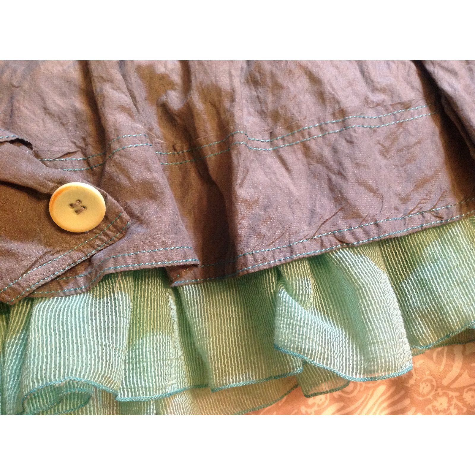 Ensemble Veste Et Jupe Madame Zaza Of Marseille Taille 38 - Gris, Très Bon état