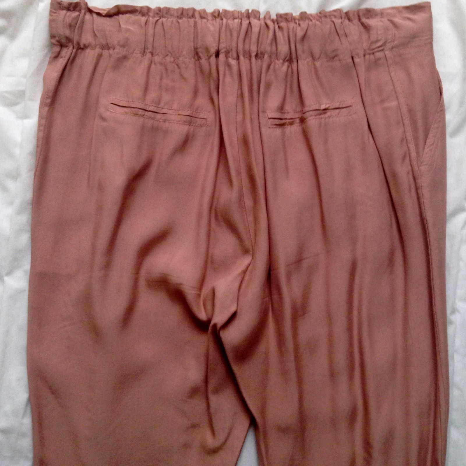 Pantalon Femme Lin 100% La Fée Maraboutée - Tour De Taille Haute - Fond 27 Cm - Neuf Avec étiquettes