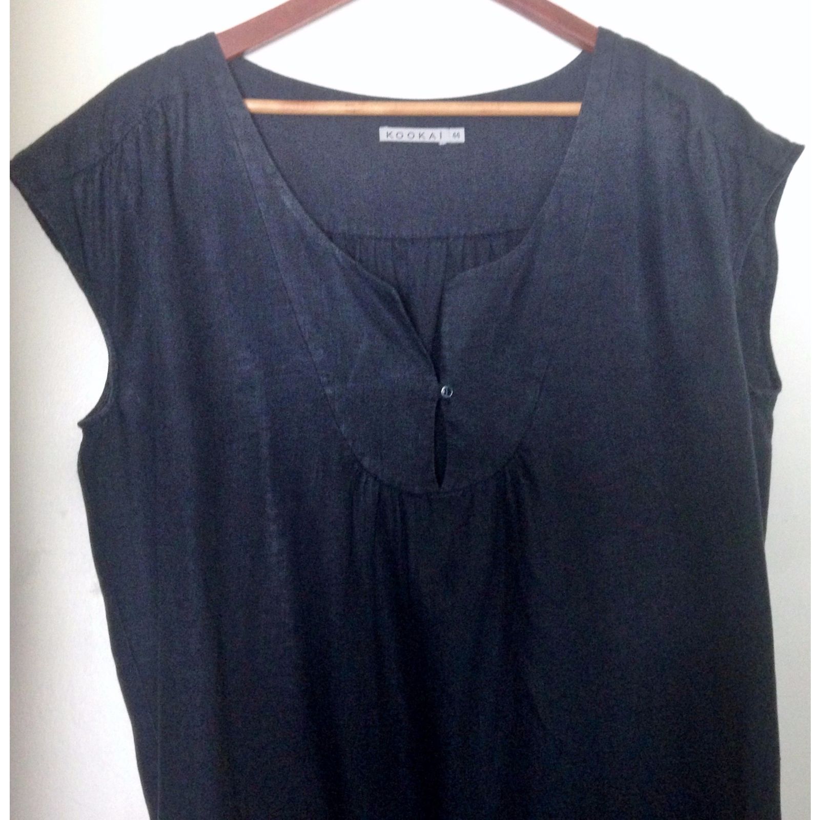 Robe Kookai Noire Taille 38 En Soie - Style Débardeur, Longueur Genou - Occasion Très Bon état