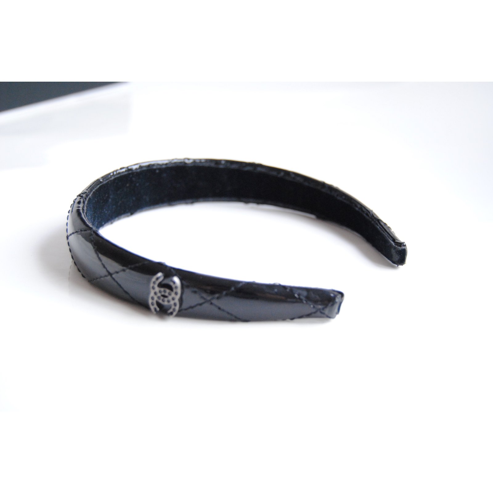 Chanel headband Black Leather ref.670313 - Joli Closet