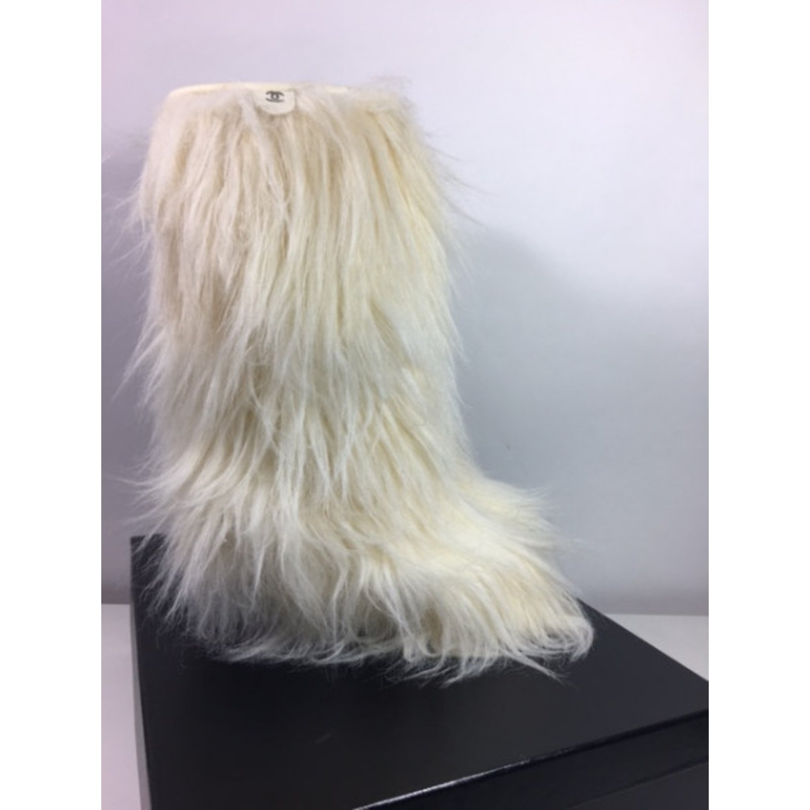 Chanel Fur boots White