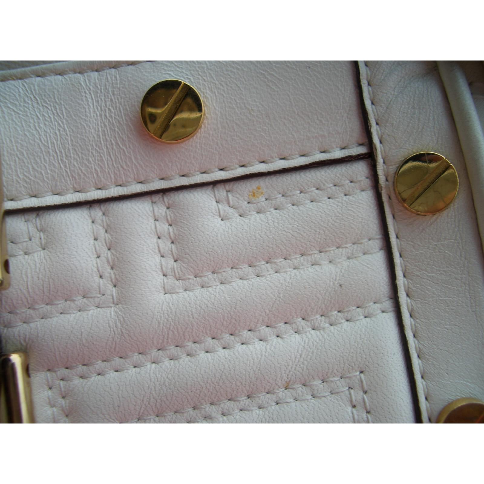 Gianni Versace Handbag Cream Leather ref.32645 - Joli Closet