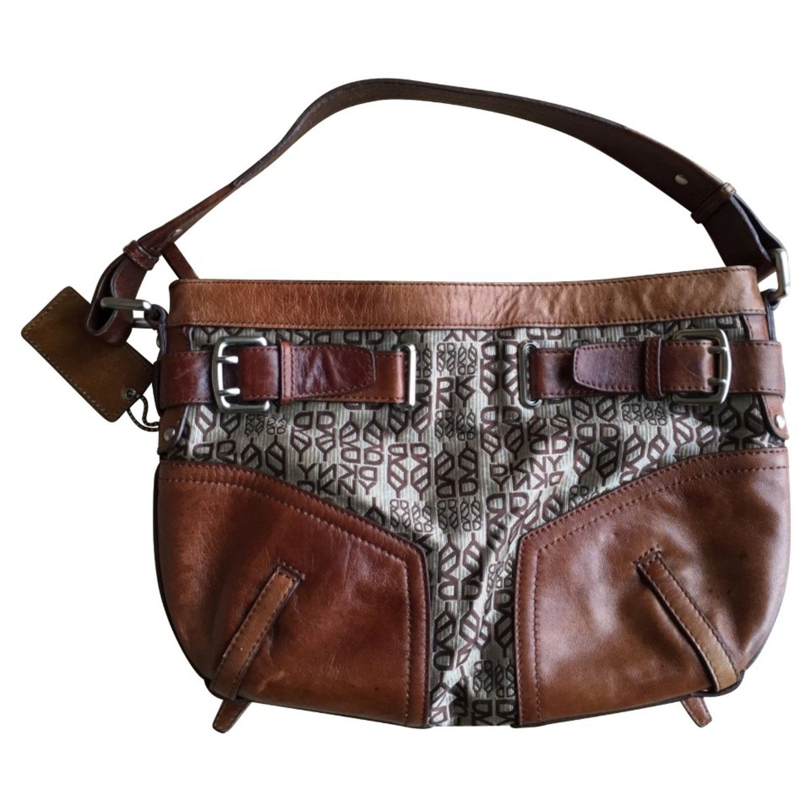 Dkny Handbags Brown Leather ref.32772 - Joli Closet
