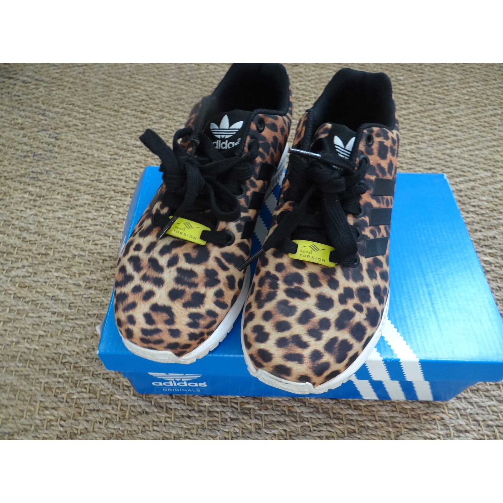 adidas zx flux leopard noir