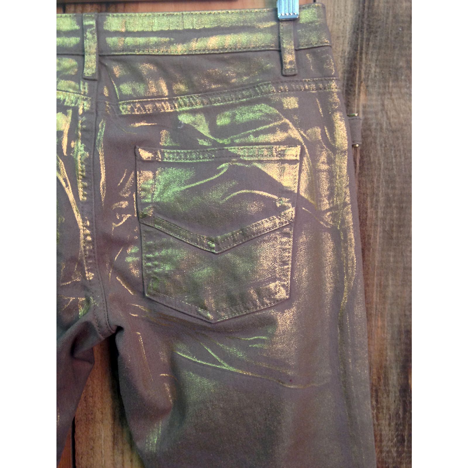 Jean Zadig & Voltaire Darkside All Over - Gris Imprimé - Taille 27US (37FR) - Coupe Slim - Occasion Très Bon état