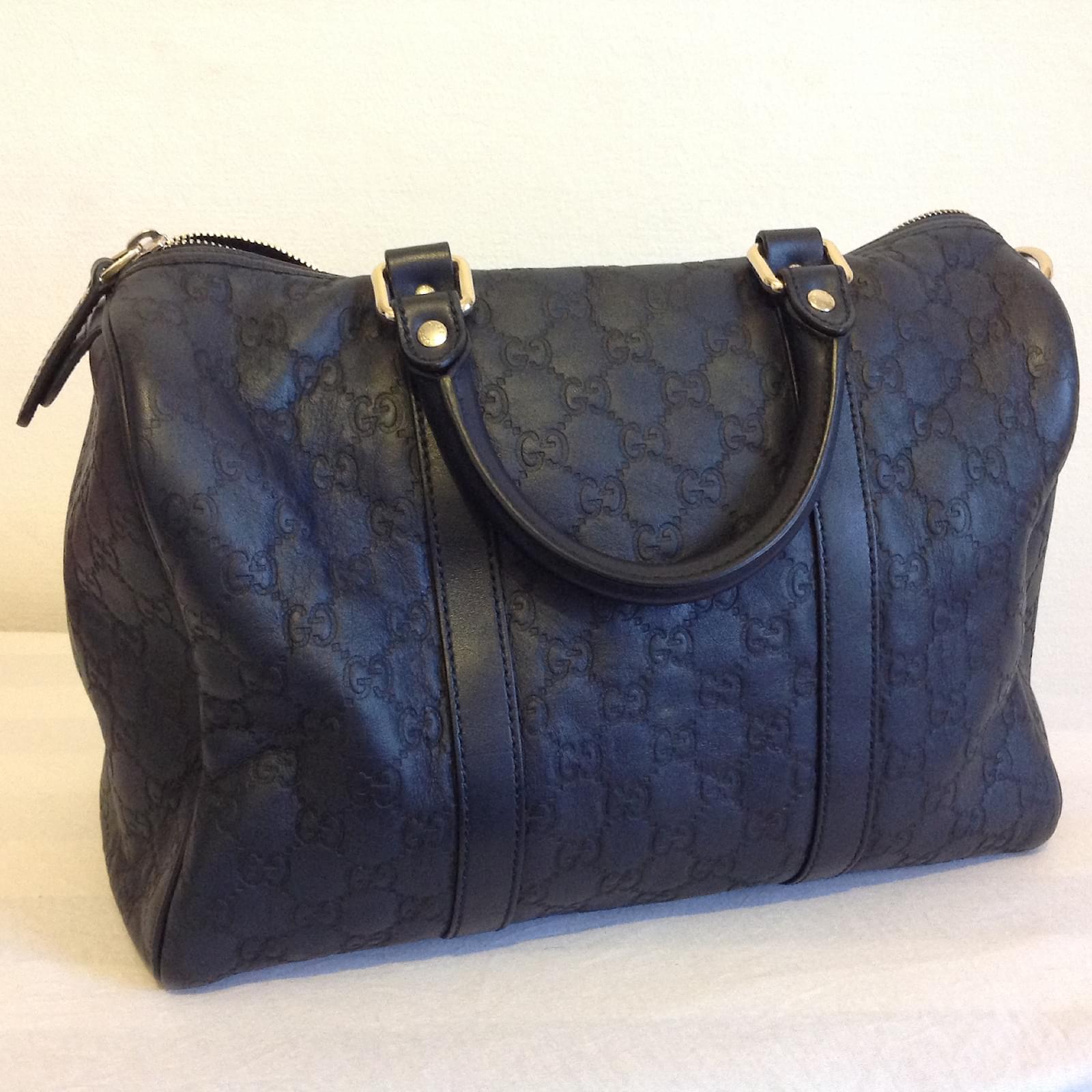 Gucci Handbag Blue Leather ref.33771 Joli Closet