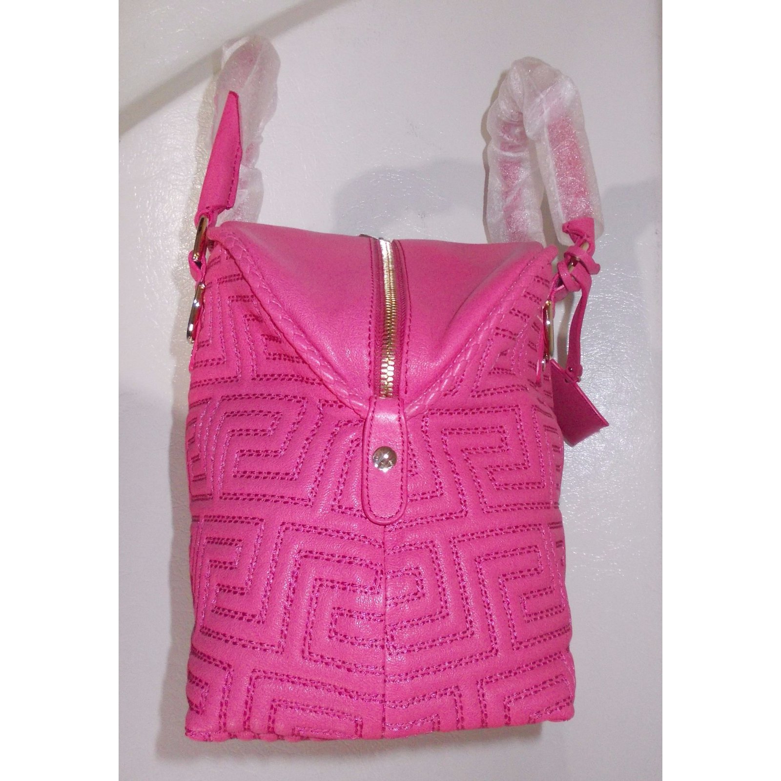 Gianni Versace Handbag Pink Leather ref.34275 - Joli Closet