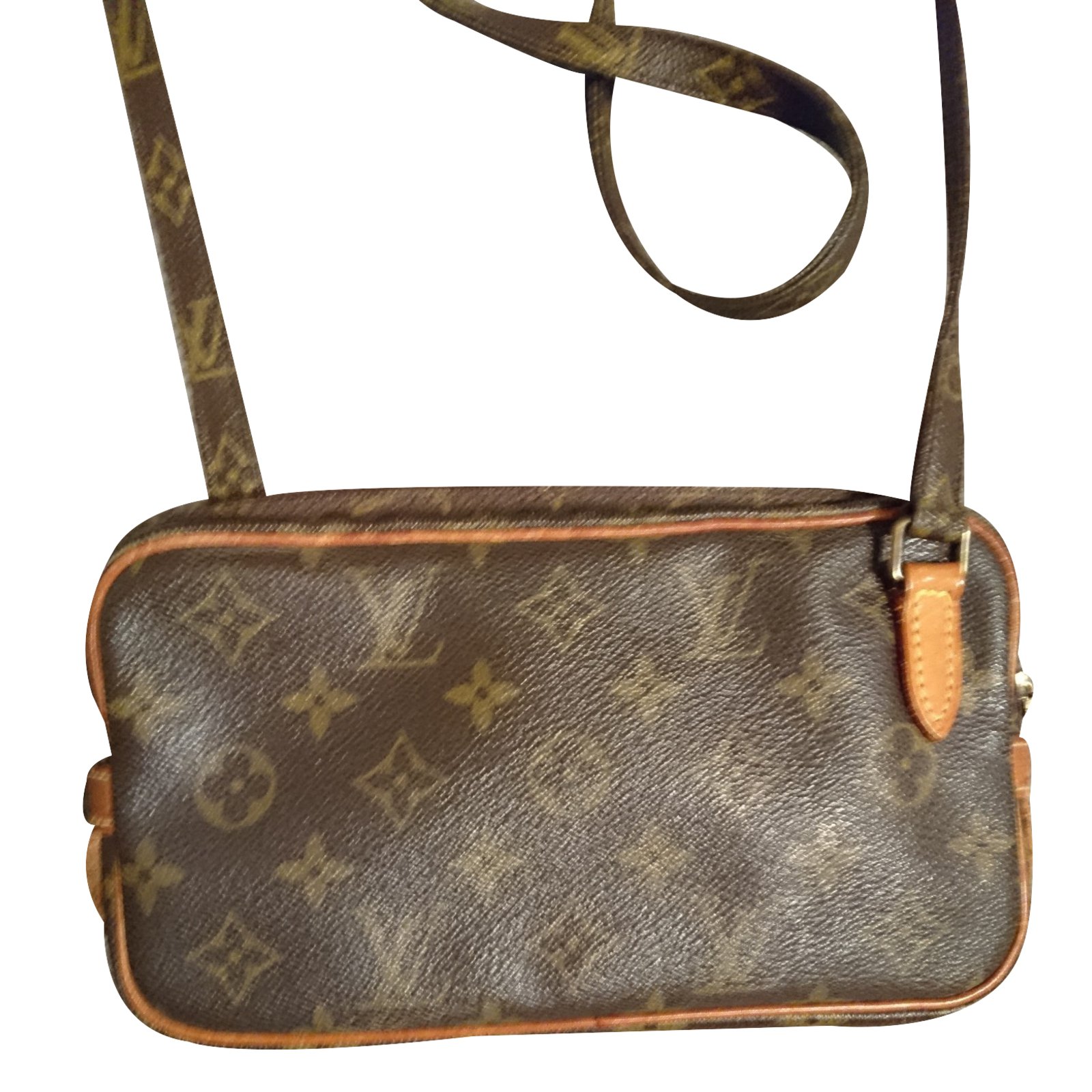 Marly leather crossbody bag Louis Vuitton Brown in Leather - 34402461