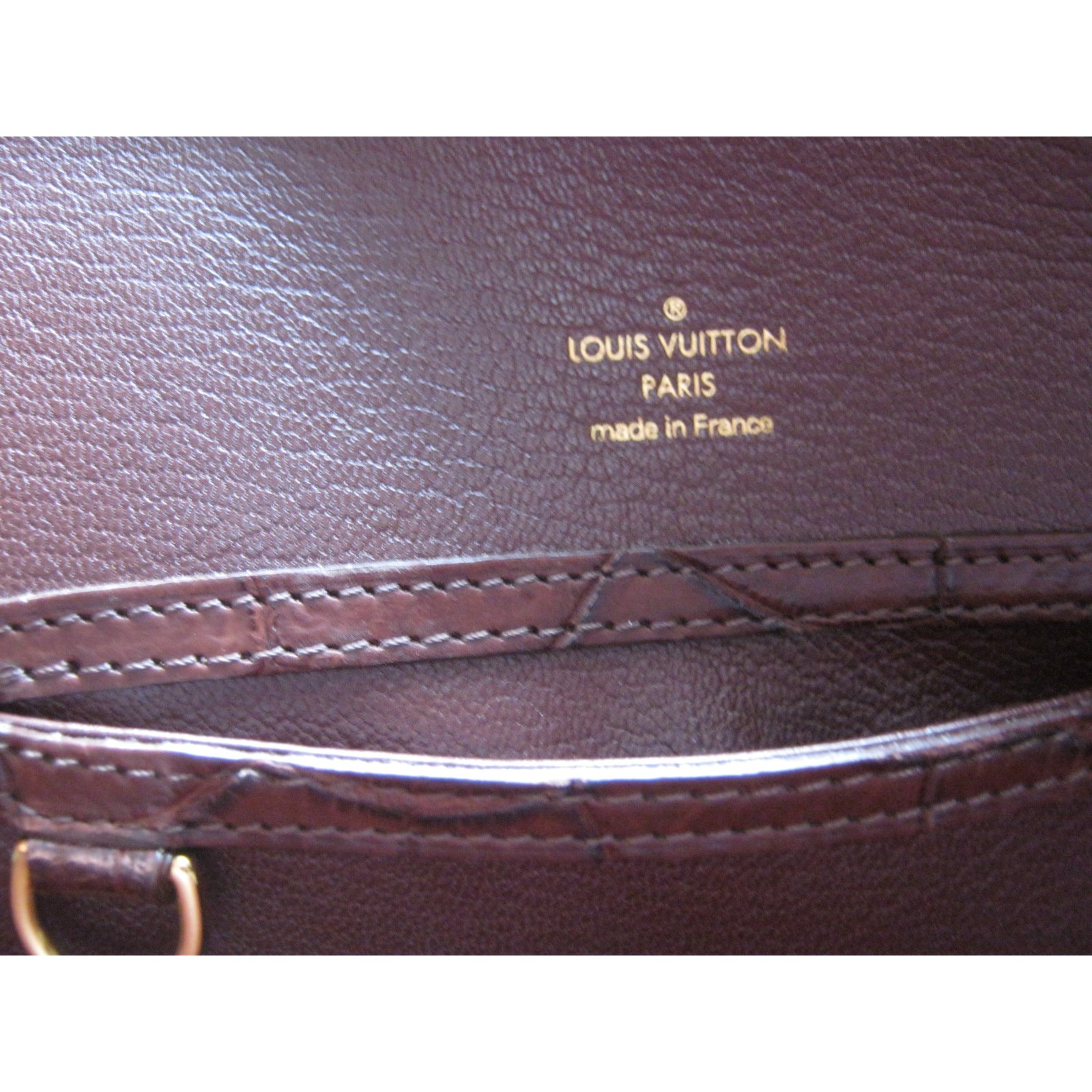 Louis Vuitton Alma Alligator Havane Matte Brown Exotic leather ref