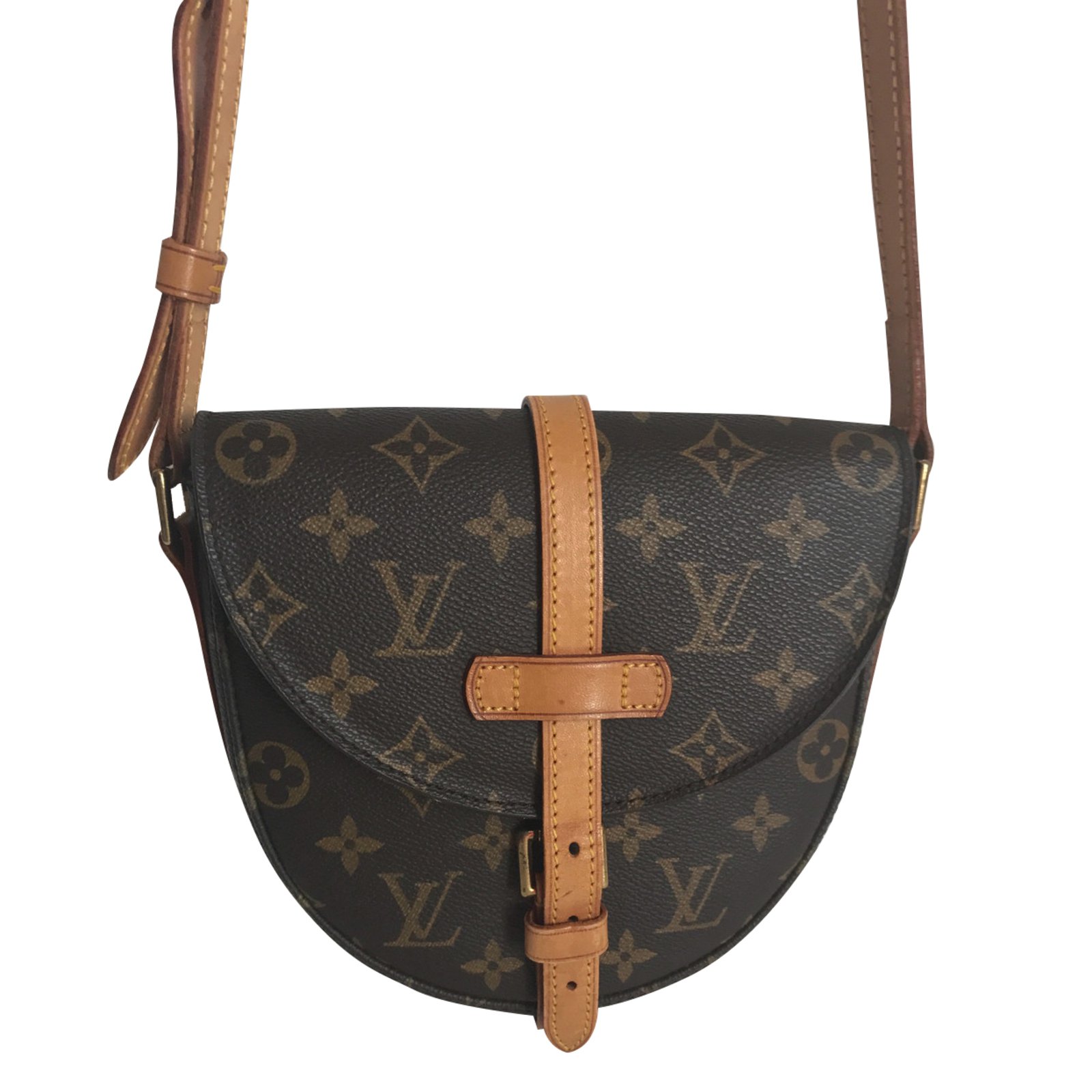 Louis Vuitton - Authenticated Chantilly Handbag - Leather Brown Plain for Women, Good Condition