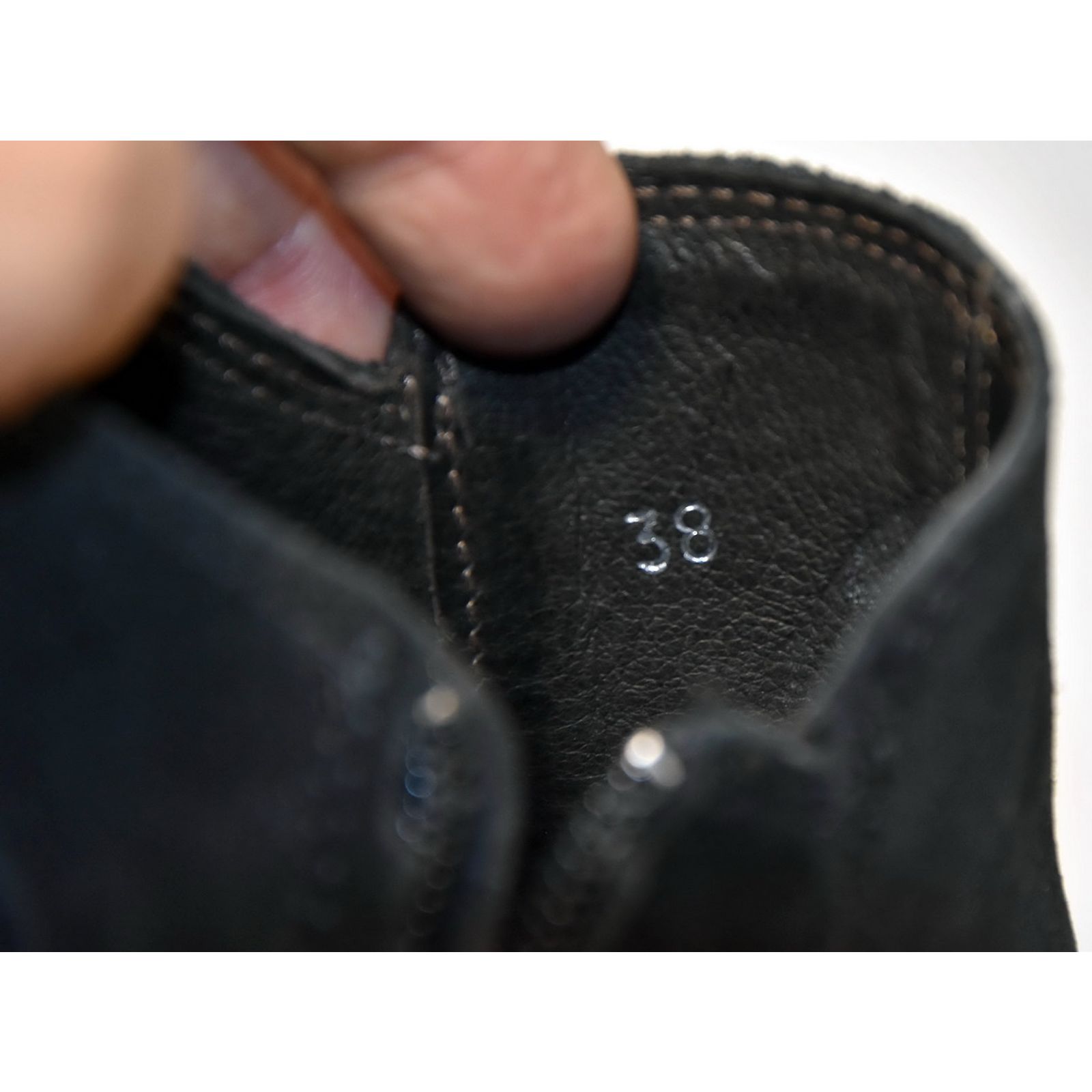 Bottines Minelli En Daim Noir Taille 38 - Occasion Bon état, Talon 6cm, Fabriqué En Espagne