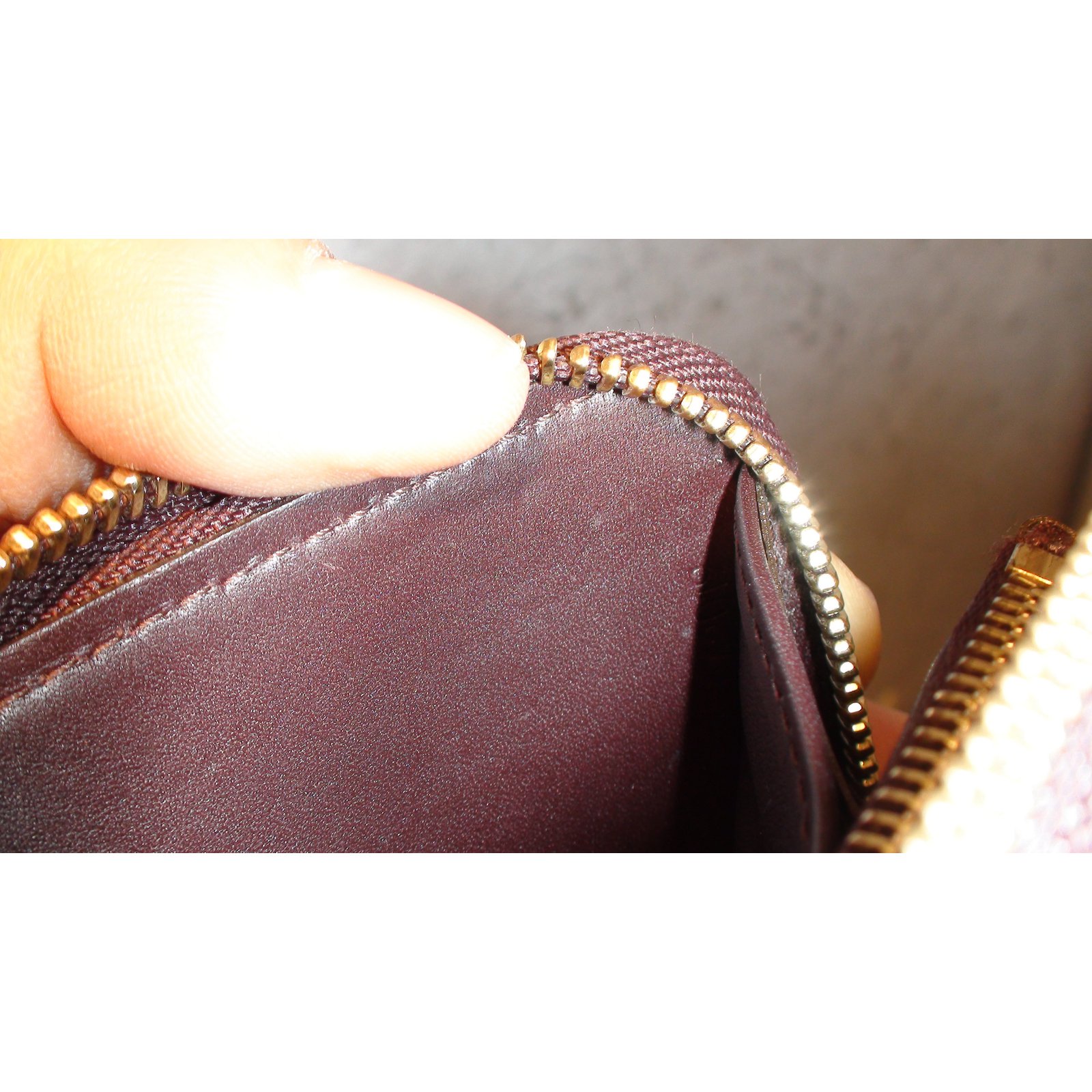 Zippy Louis Vuitton Wallet Dark red Patent leather ref.36524