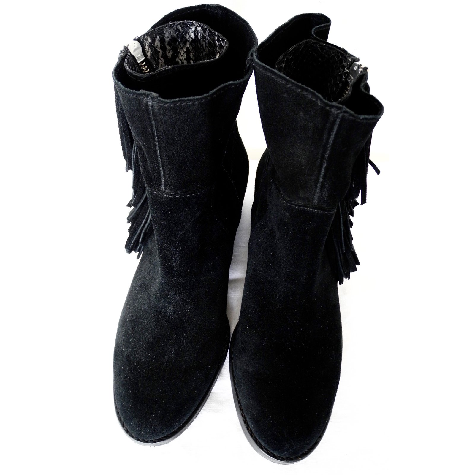 zadig and voltaire fringe boots