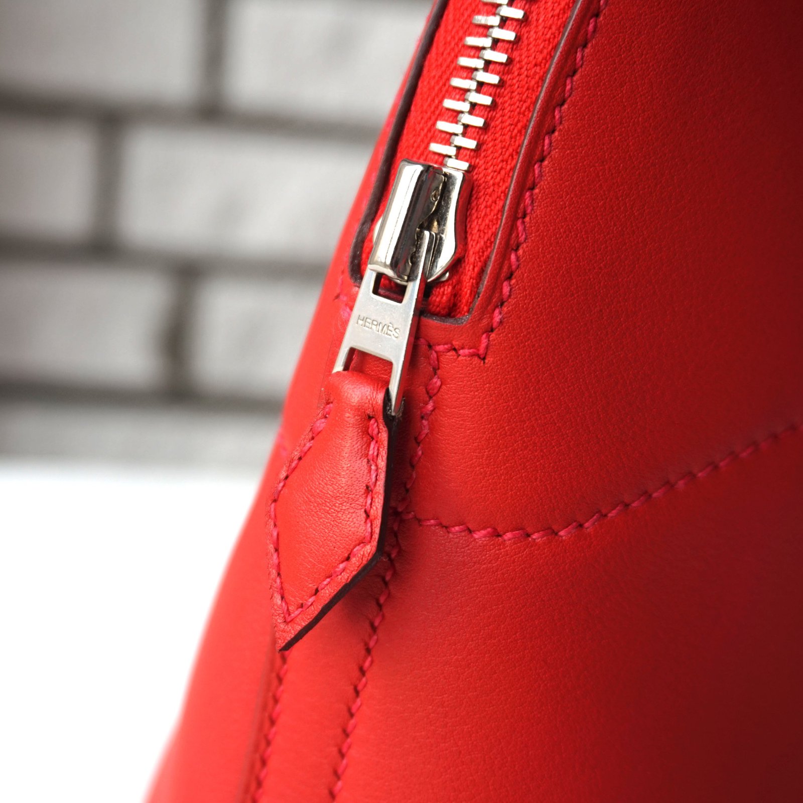 Hermès Bolide 27 Red Leather ref.35636 - Joli Closet