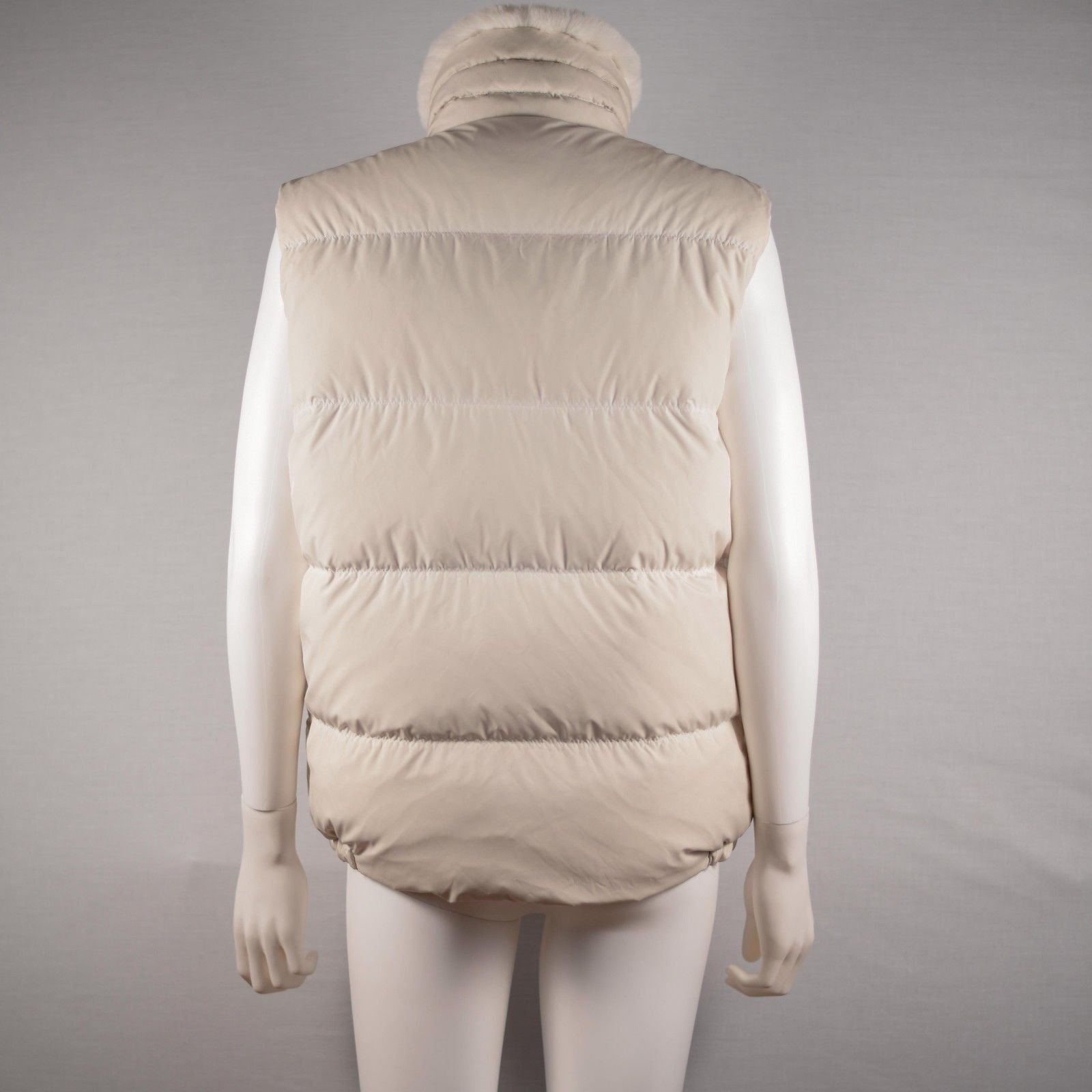Louis Vuitton WomensReversible Rabbit Fur & Down Vest Cream ref.37041 ...