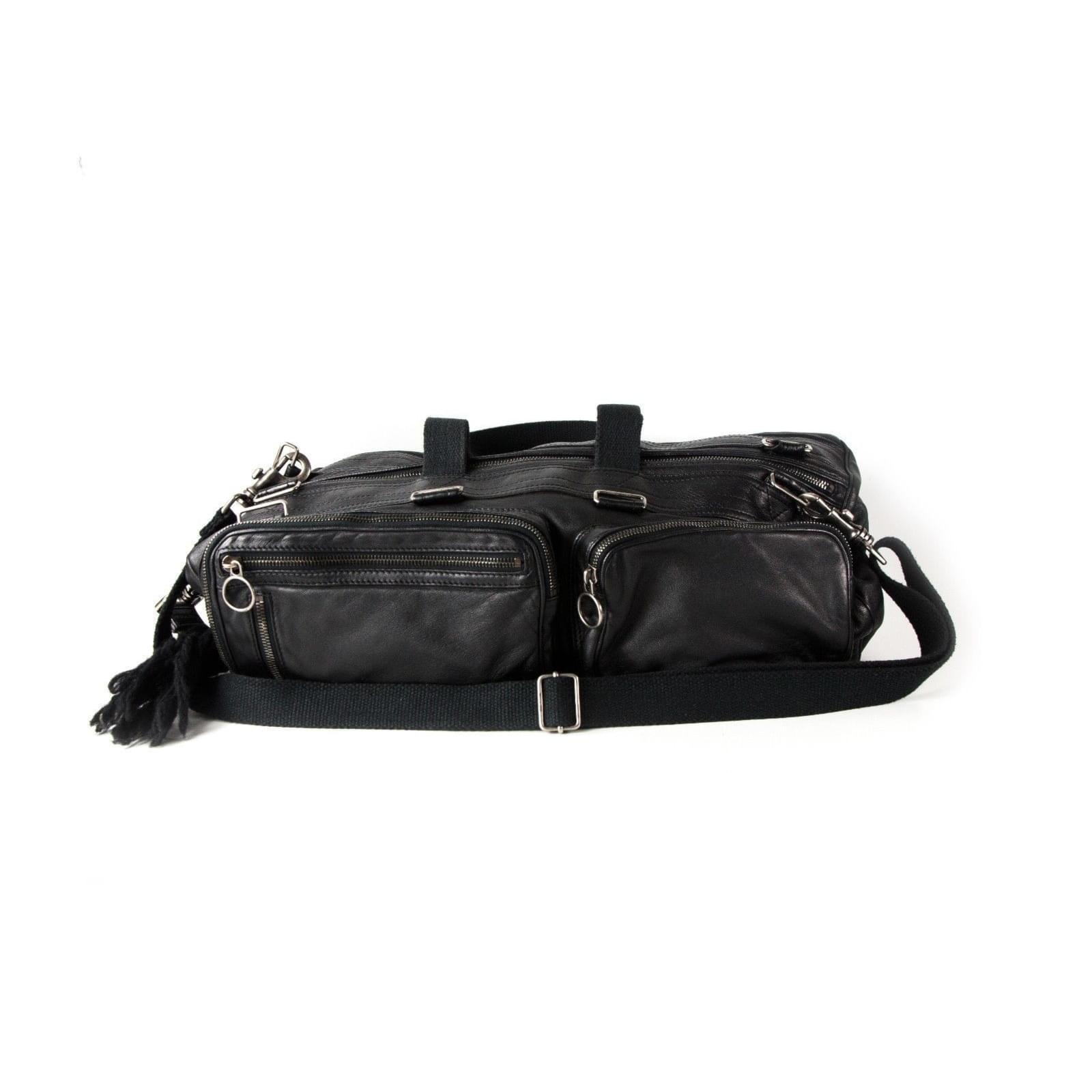 Autre Marque Rare Deville Duffle Bag by Hedi Slimane Black Leather ref.37148 Joli Closet