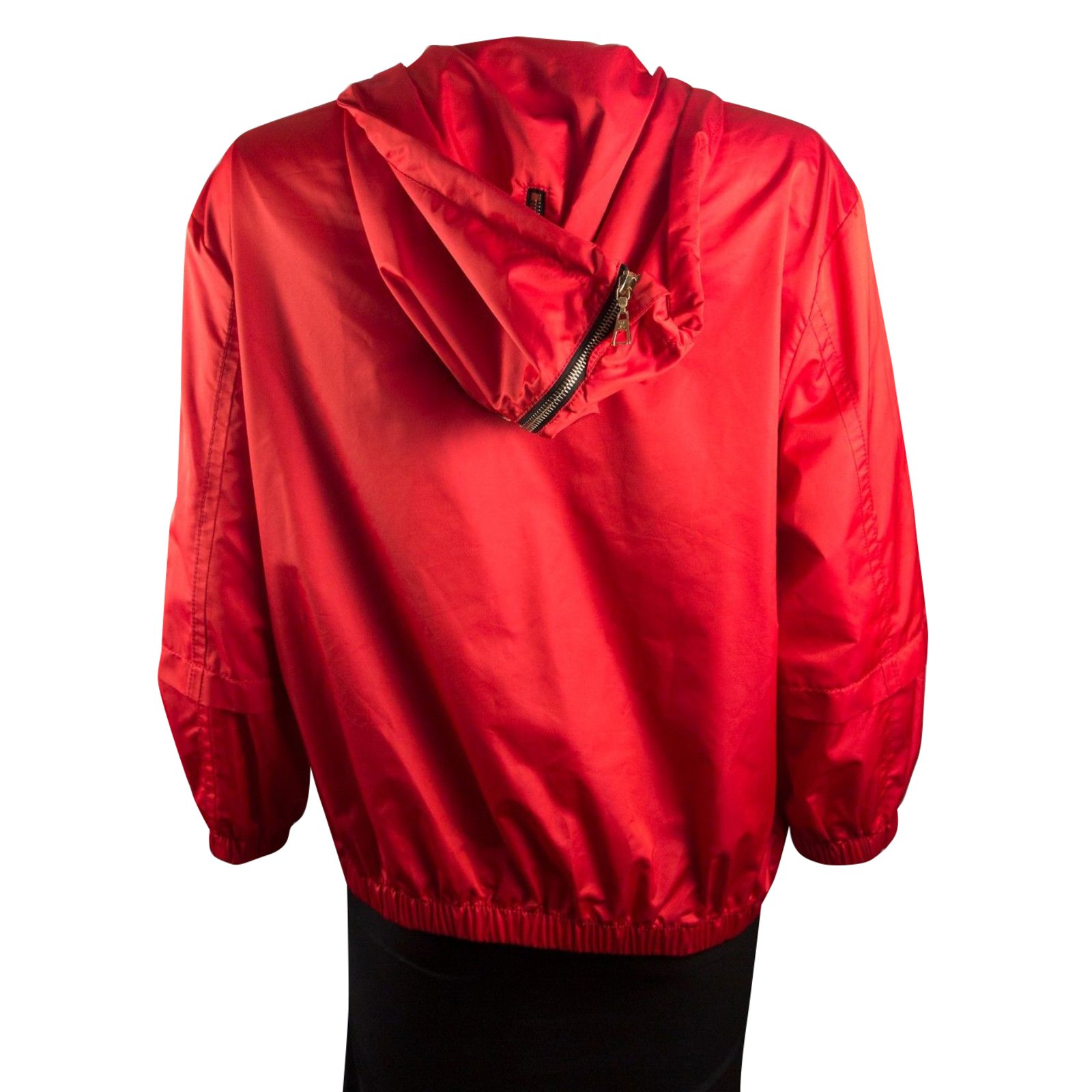 Louis Vuitton Hooded Windbreaker Red Polyester ref.37194 - Joli Closet