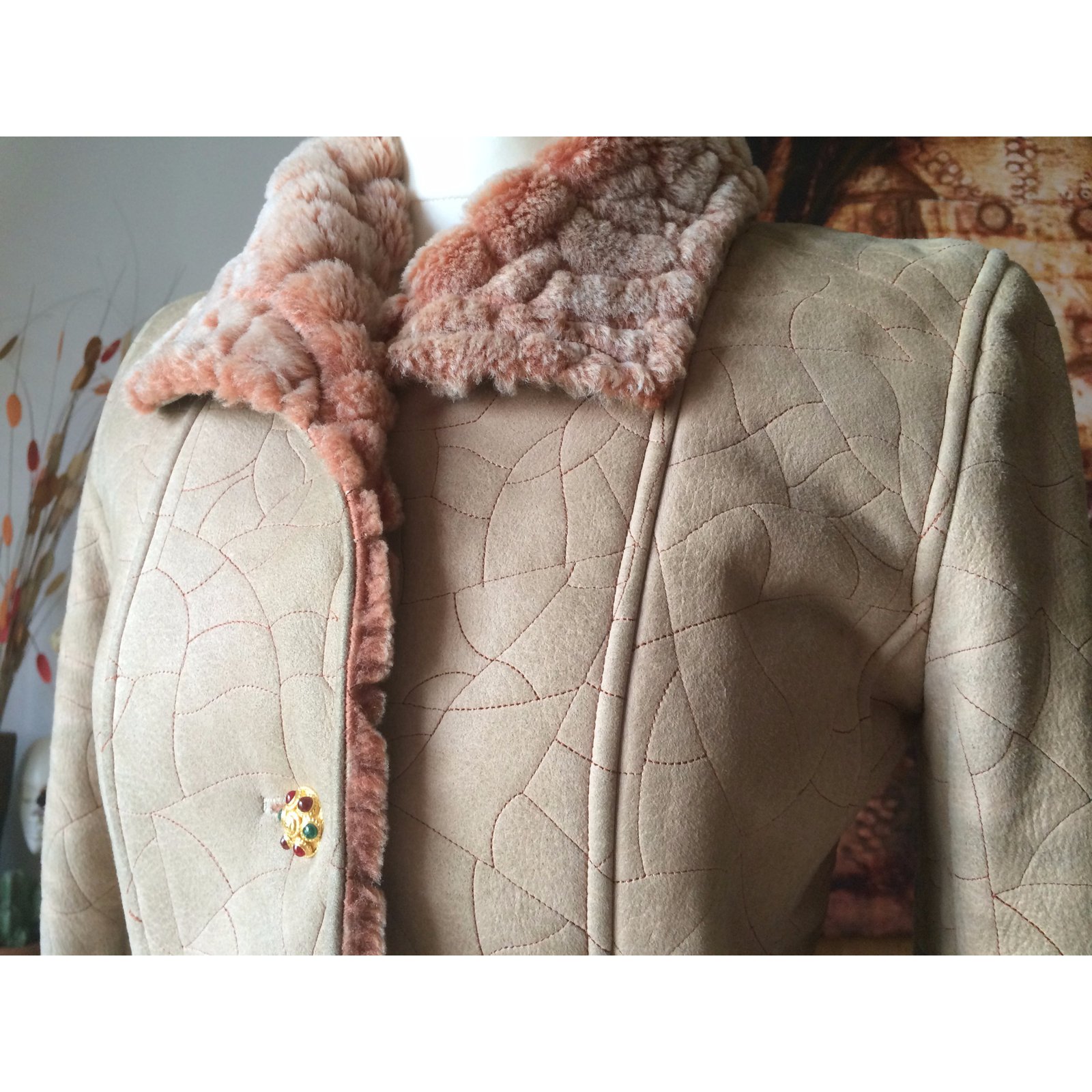 Chanel Jacket Beige Wool ref.37302 - Joli Closet