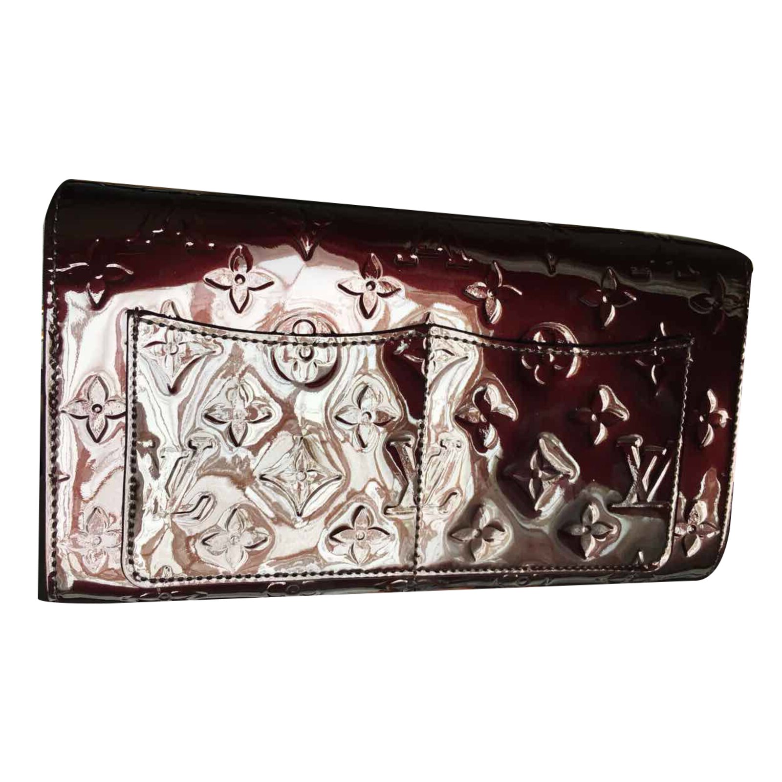 Rossmore patent leather clutch bag Louis Vuitton Burgundy in Patent leather  - 12366902