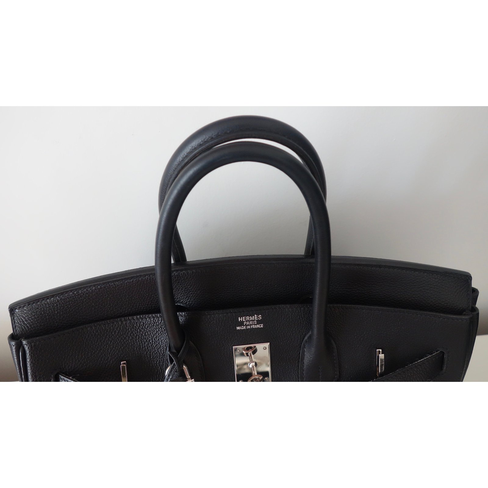 Birkin 35 leather satchel Hermès Black in Leather - 37525137