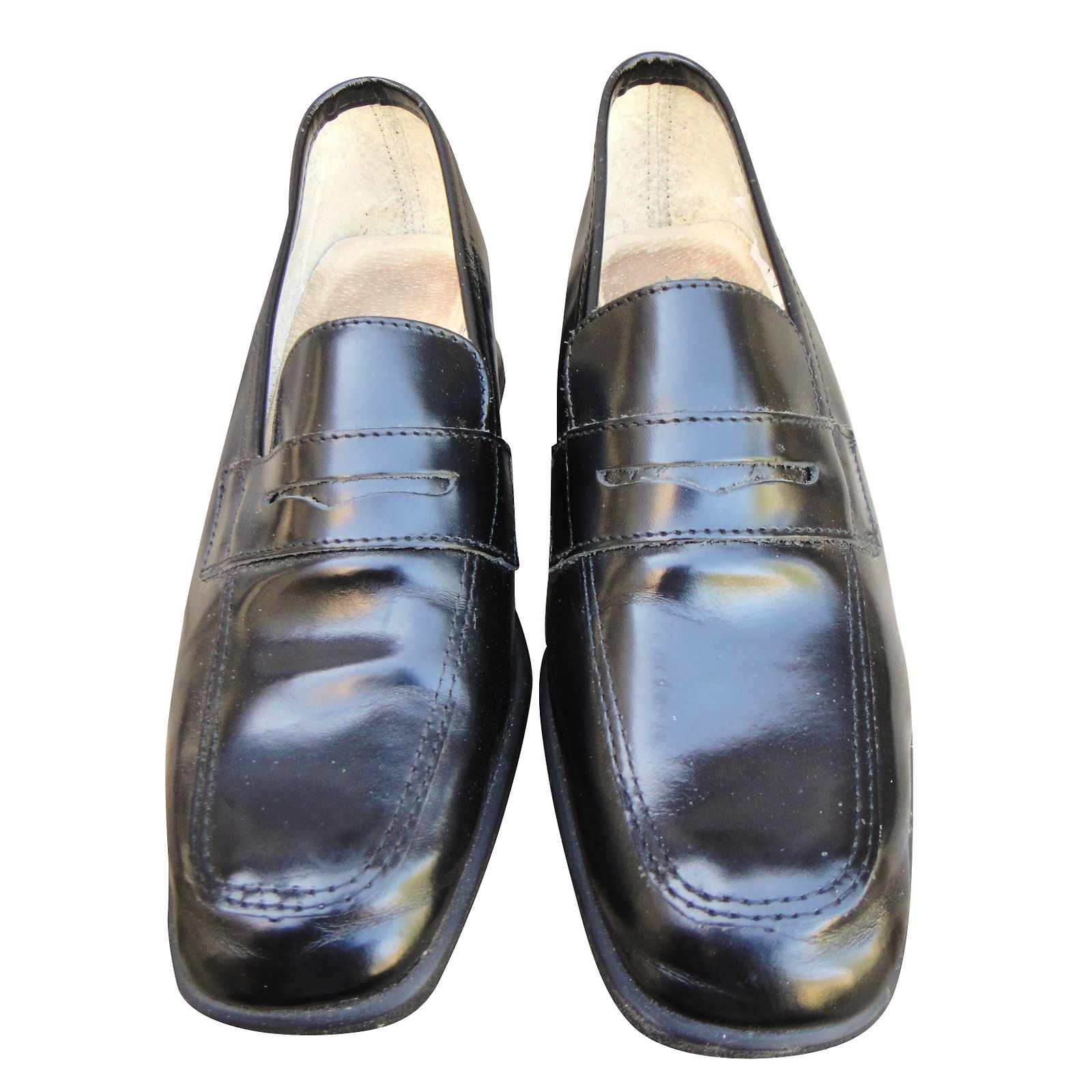 Mocassin/loafer Repetto En Cuir Vernis Noir - Pointure 37 - Occasion - Talon 1cm