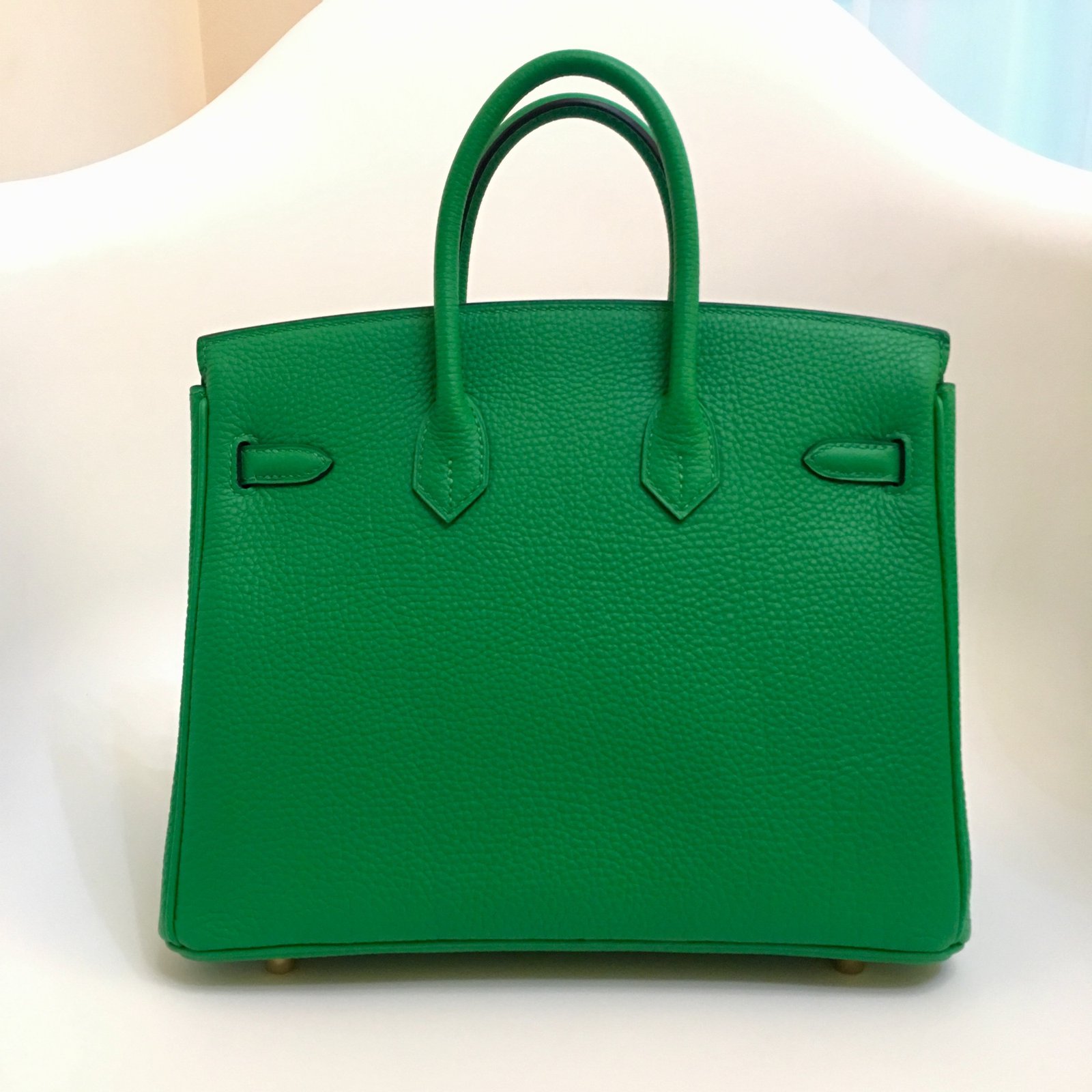 Hermes Birkin Handbag Green Togo with Gold Hardware 25 Green 5478927