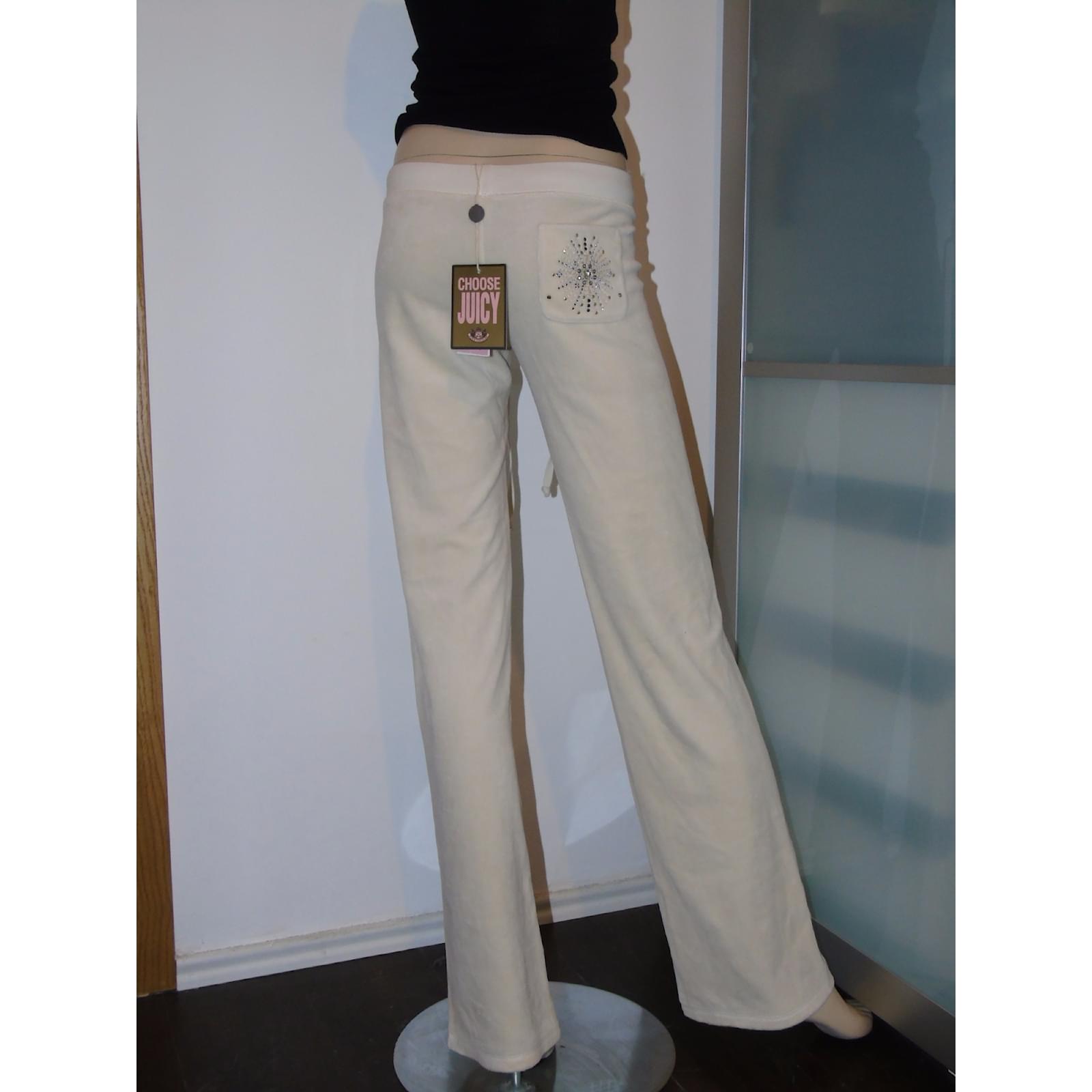 Juicy Couture Pants, leggings Beige Cotton Polyester ref.888233 - Joli  Closet