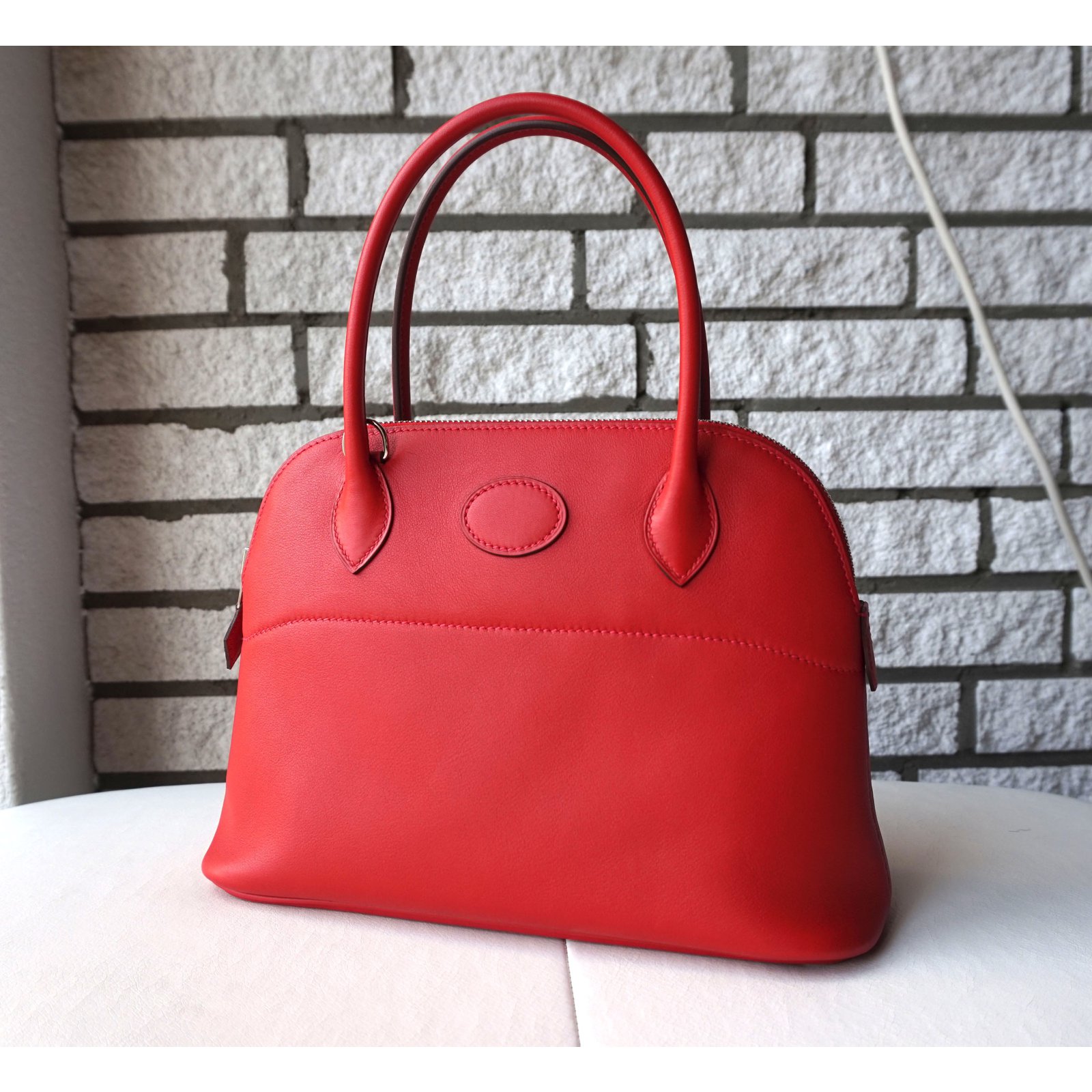 Hermès Box Bolide 27 - Red Handle Bags, Handbags - HER562192