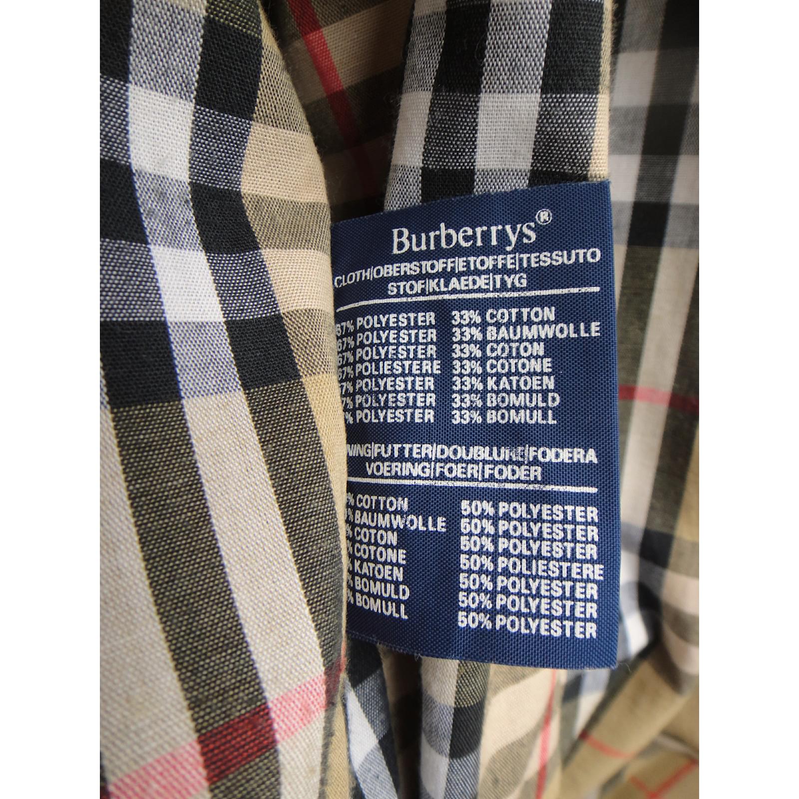 Burberry 67 clearance polyester 33 cotton