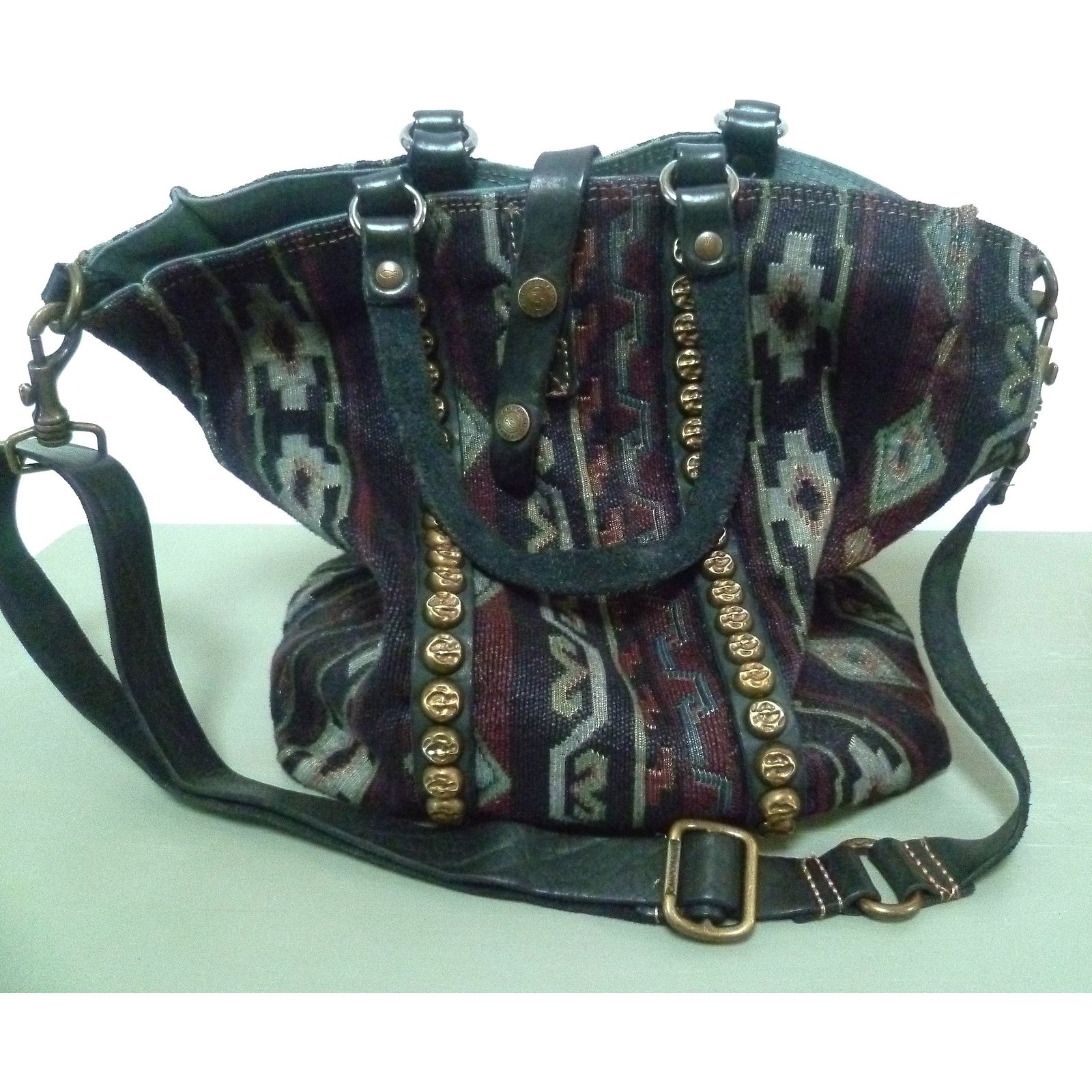 Sac Fourre-tout Campomaggi En Toile & Cuir - Fait Main En Italie - Couleur Kaki Avec Ceinture