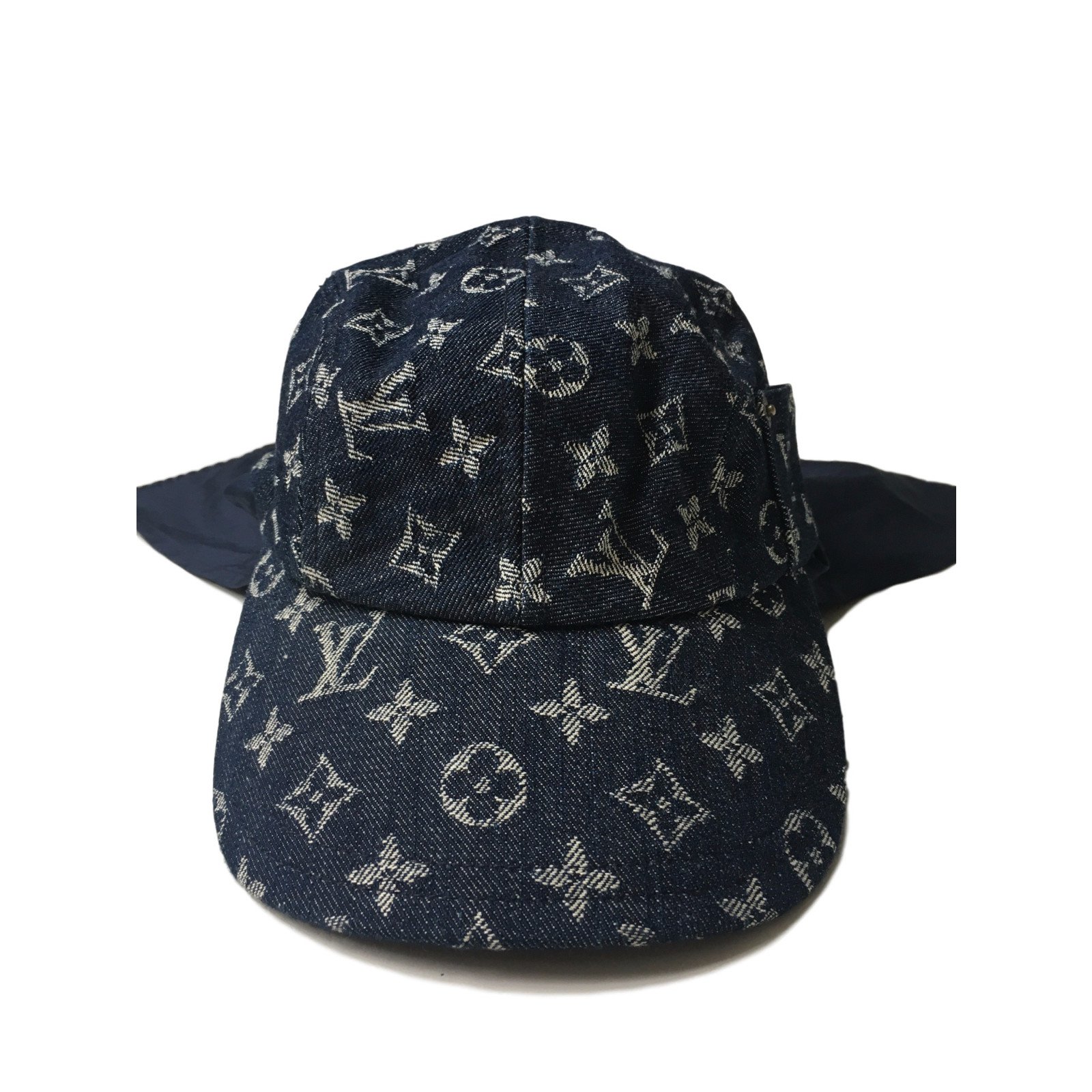 Louis Vuitton Cap Hats Cotton Blue ref.39728 - Joli Closet